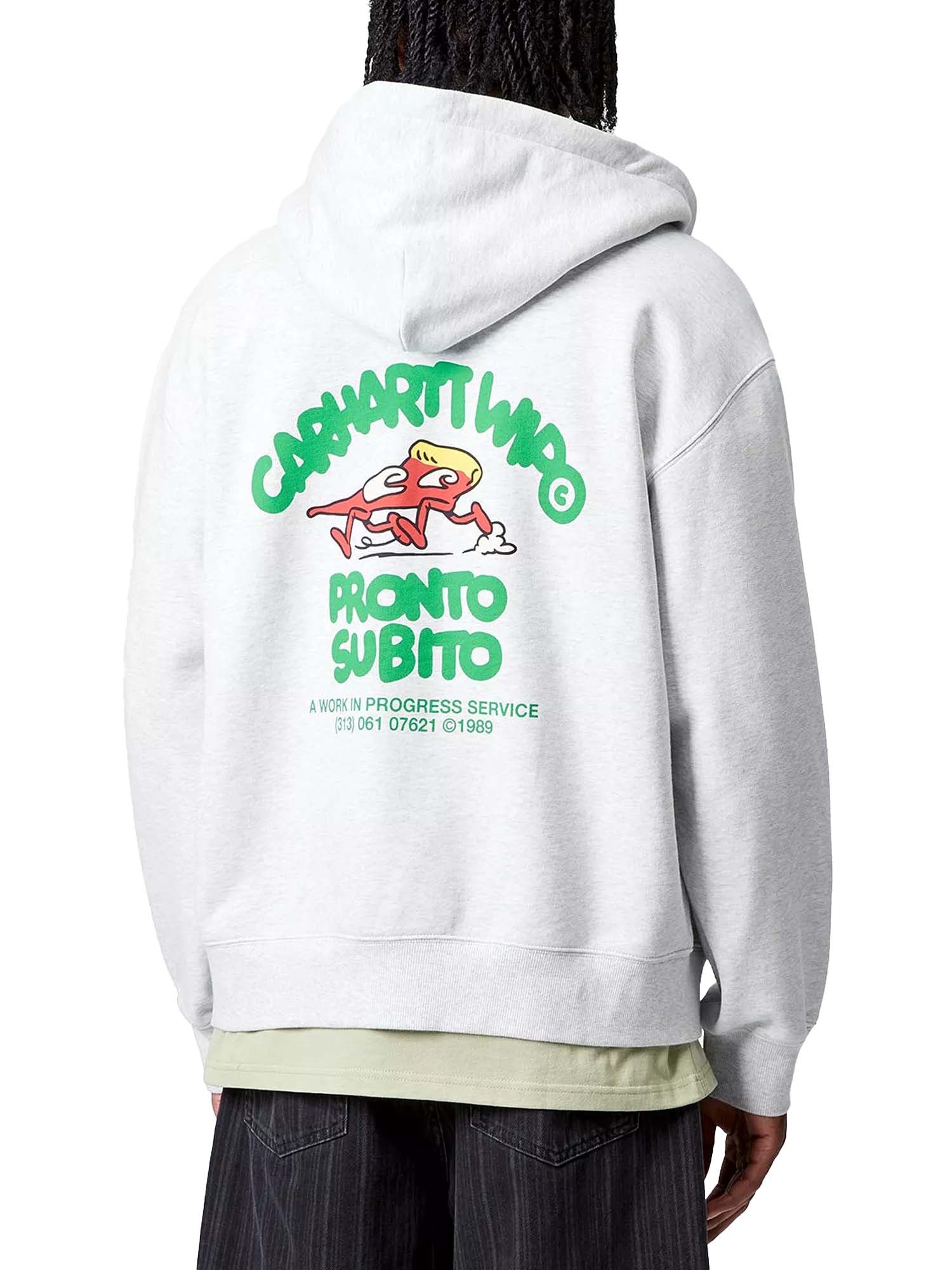 Carhartt Wip Hooded Pronto Sweat Jacket Grigio