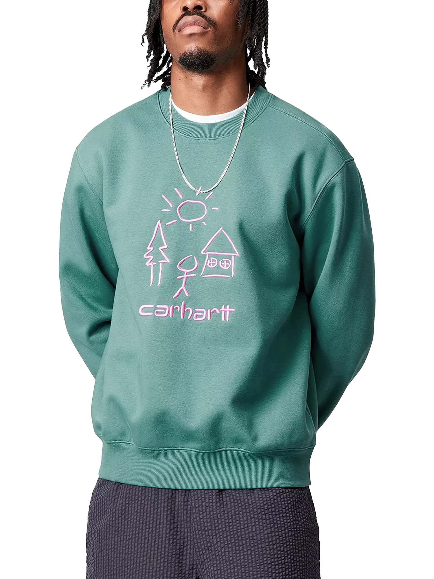 Carhartt Wip Masterpiece Sweatshirt Verde