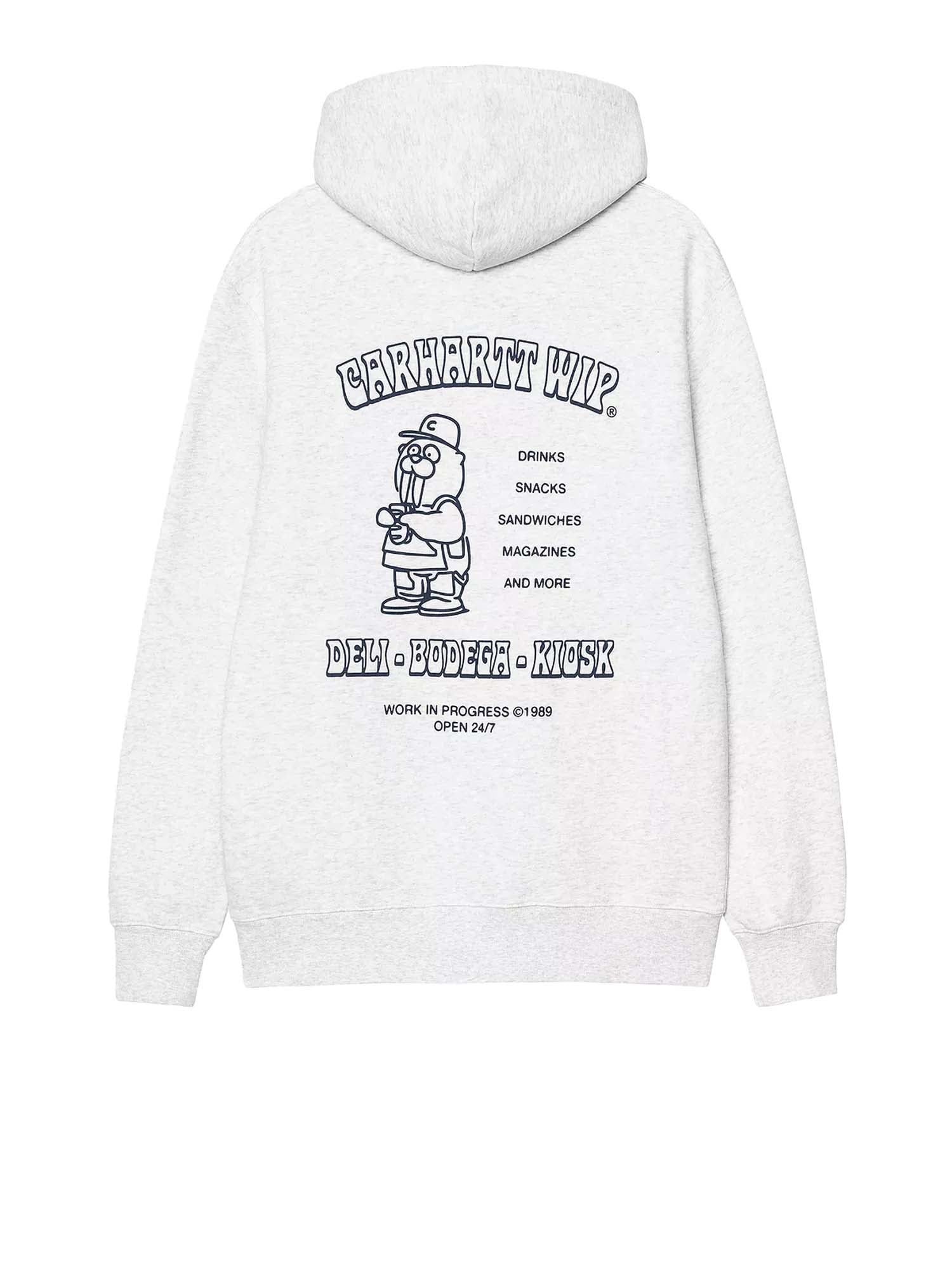 Carhartt Wip Hooded Sandwich Sweatshirt White