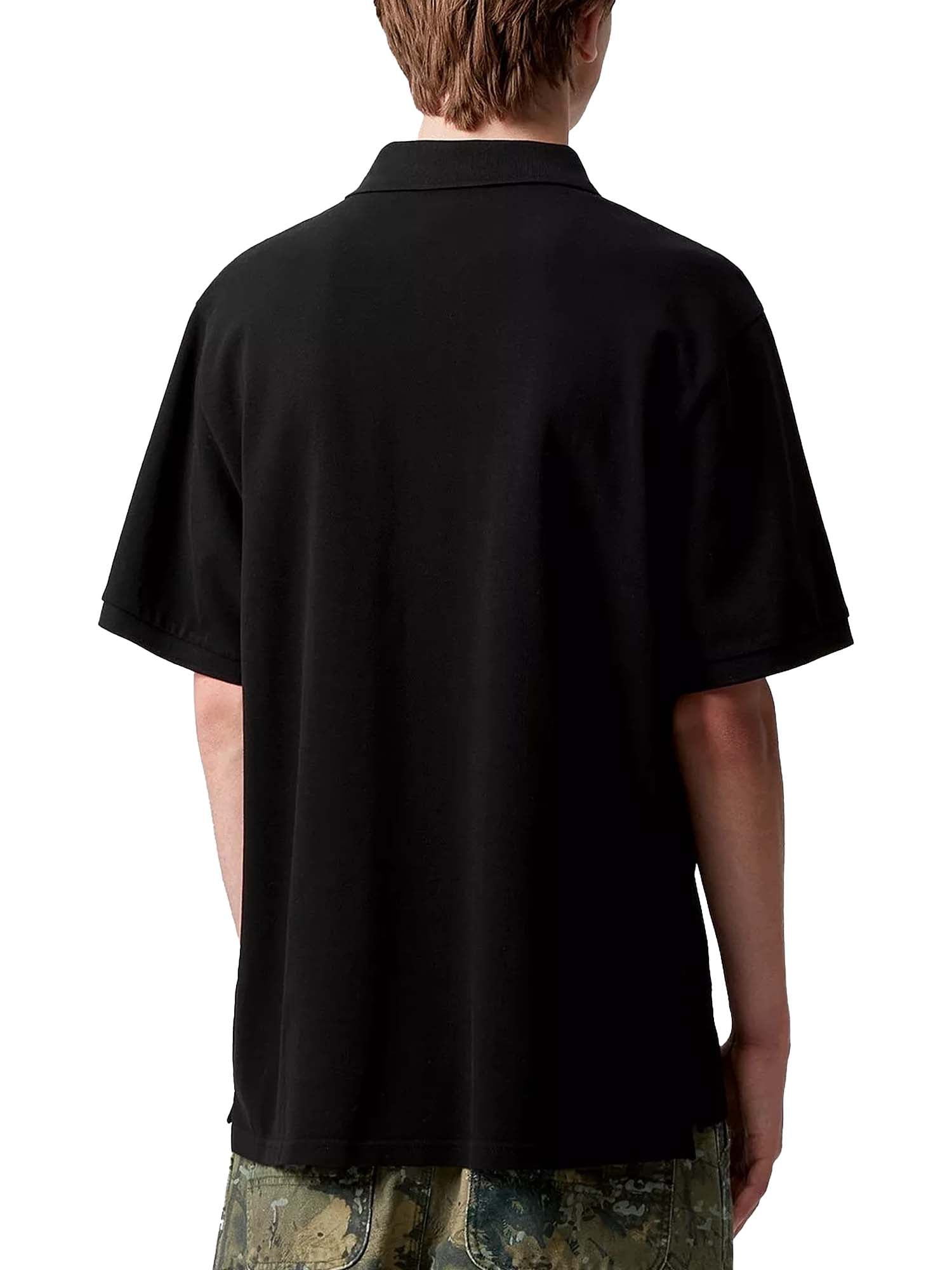 Carhartt Wip S/S Carhartt Script Polo Nero