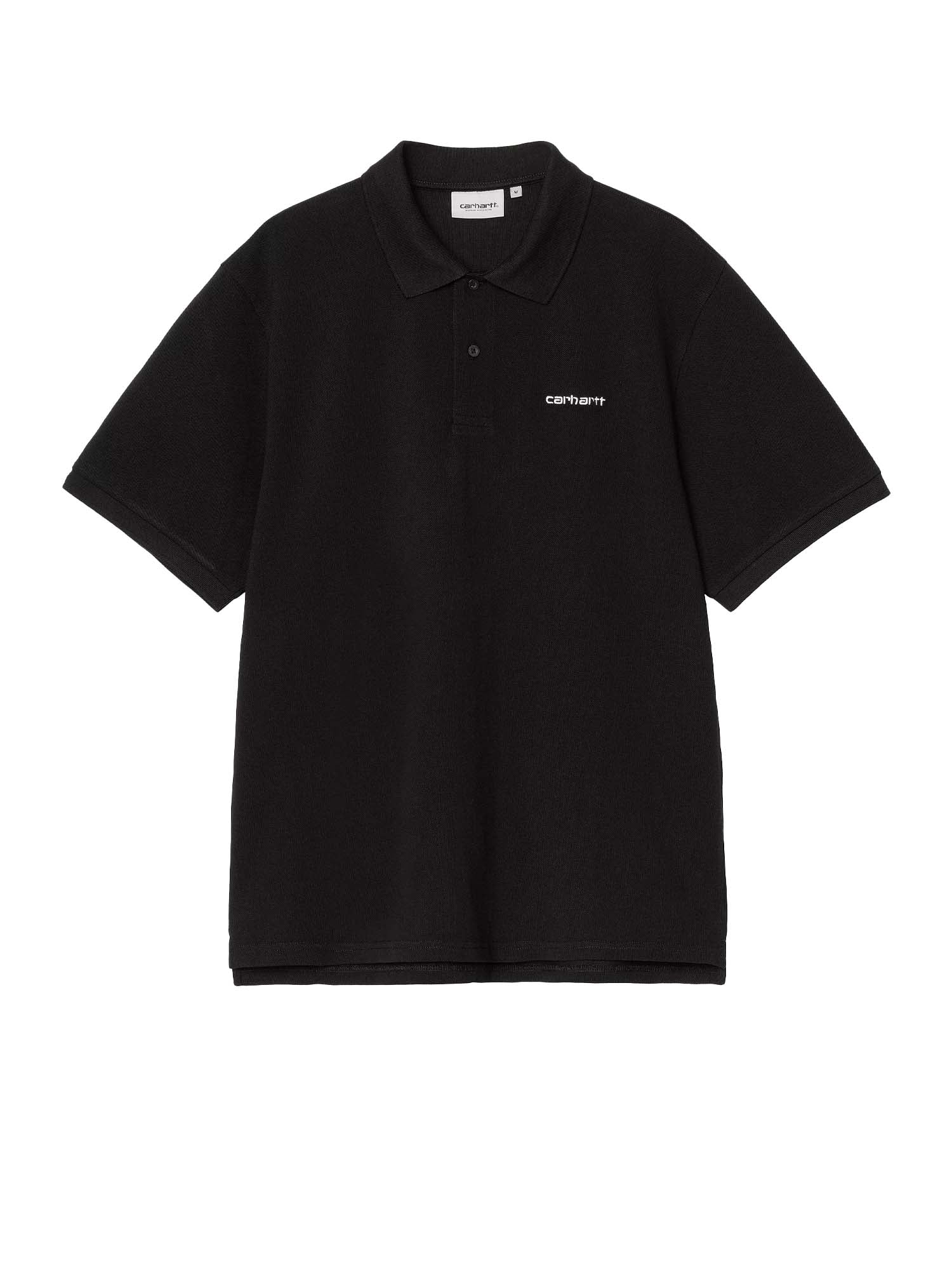Carhartt Wip S/S Carhartt Script Polo Nero