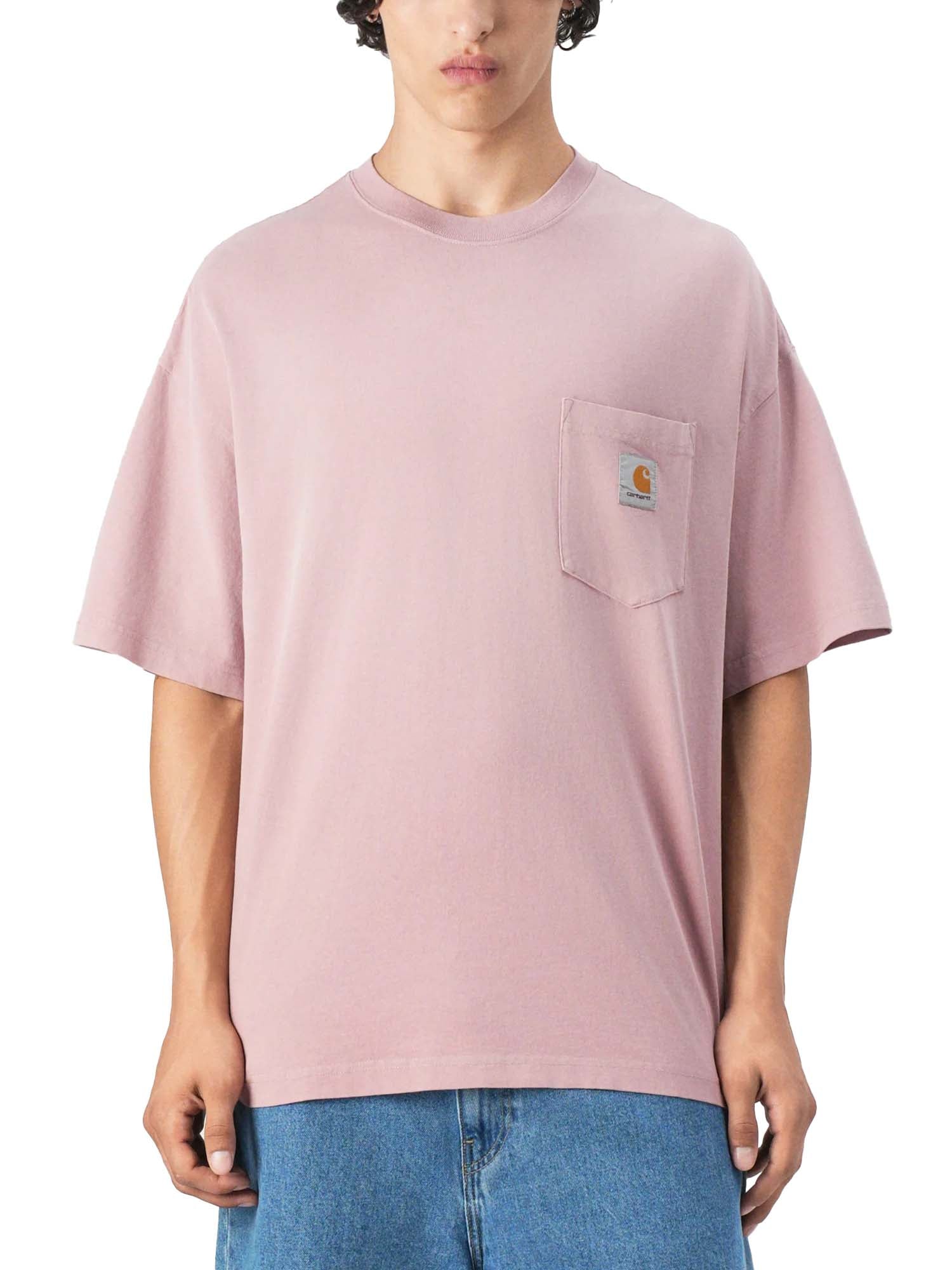 Carhartt Wip S/S Hudson Pocket T-Shirt Rosa