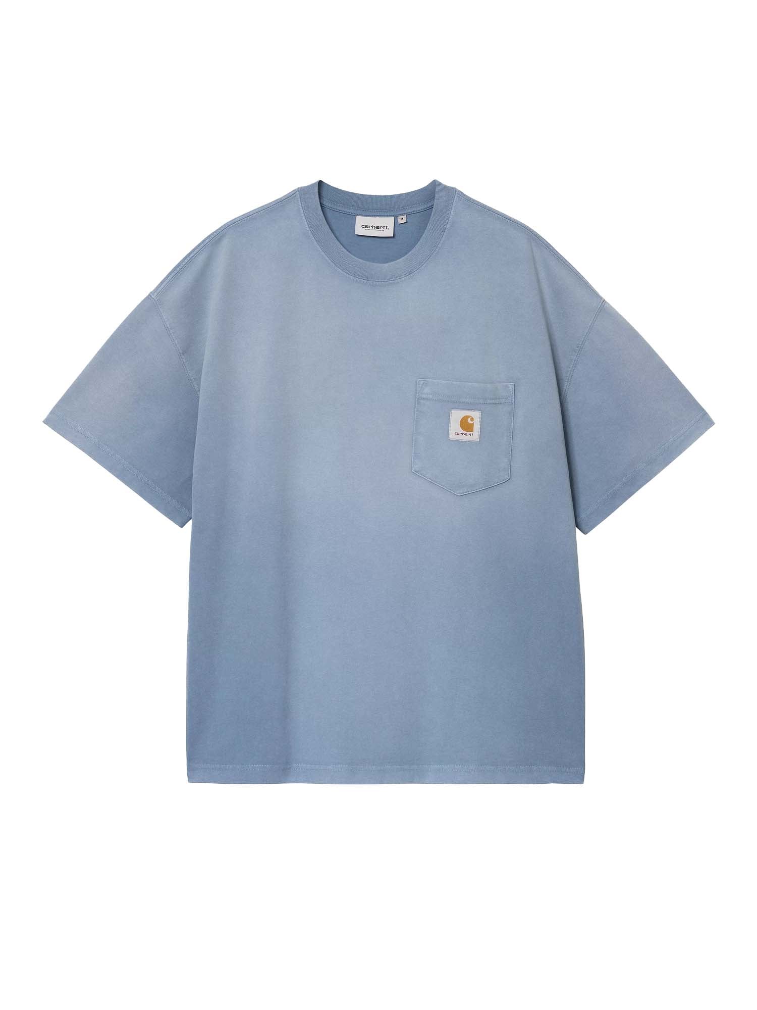 Carhartt Wip S/S Hudson Pocket T-Shirt Azzurro