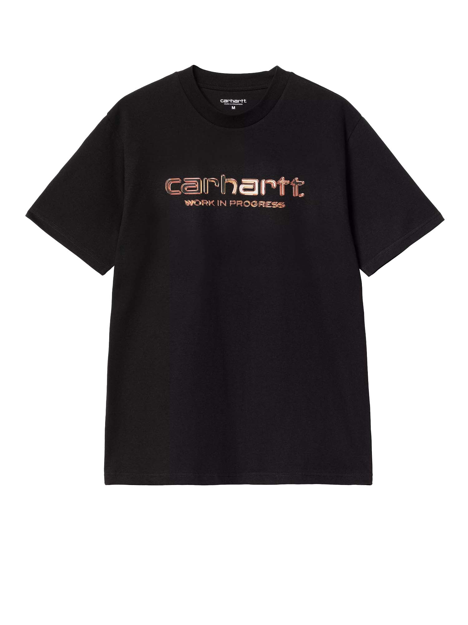 Carhartt Wip T-Shirt S/S Solar Chrome Script Nero