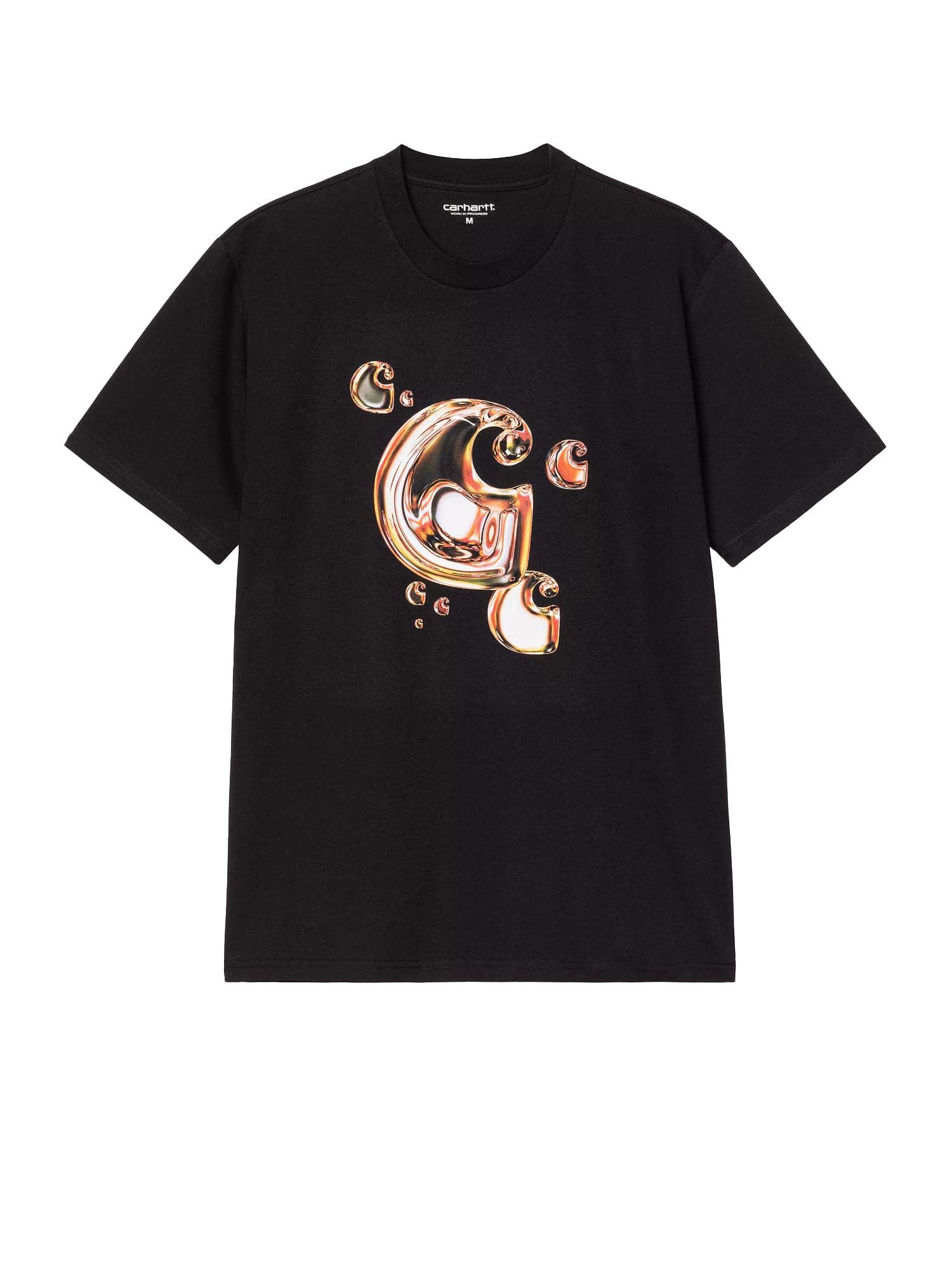 Carhartt Wip S/S Solar Chrome C-Logo T-Shirt Nero