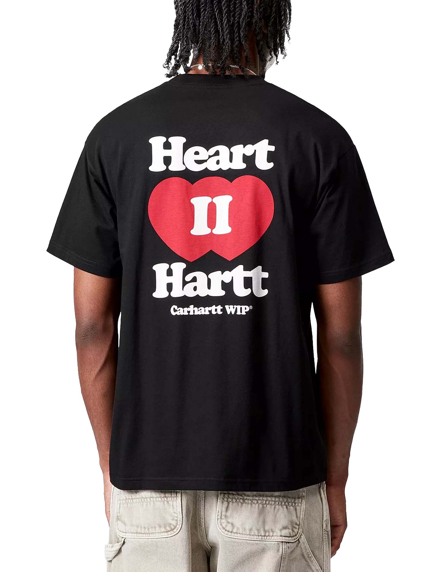 Carhartt Wip S/S Heart II Hartt T-Shirt Nero
