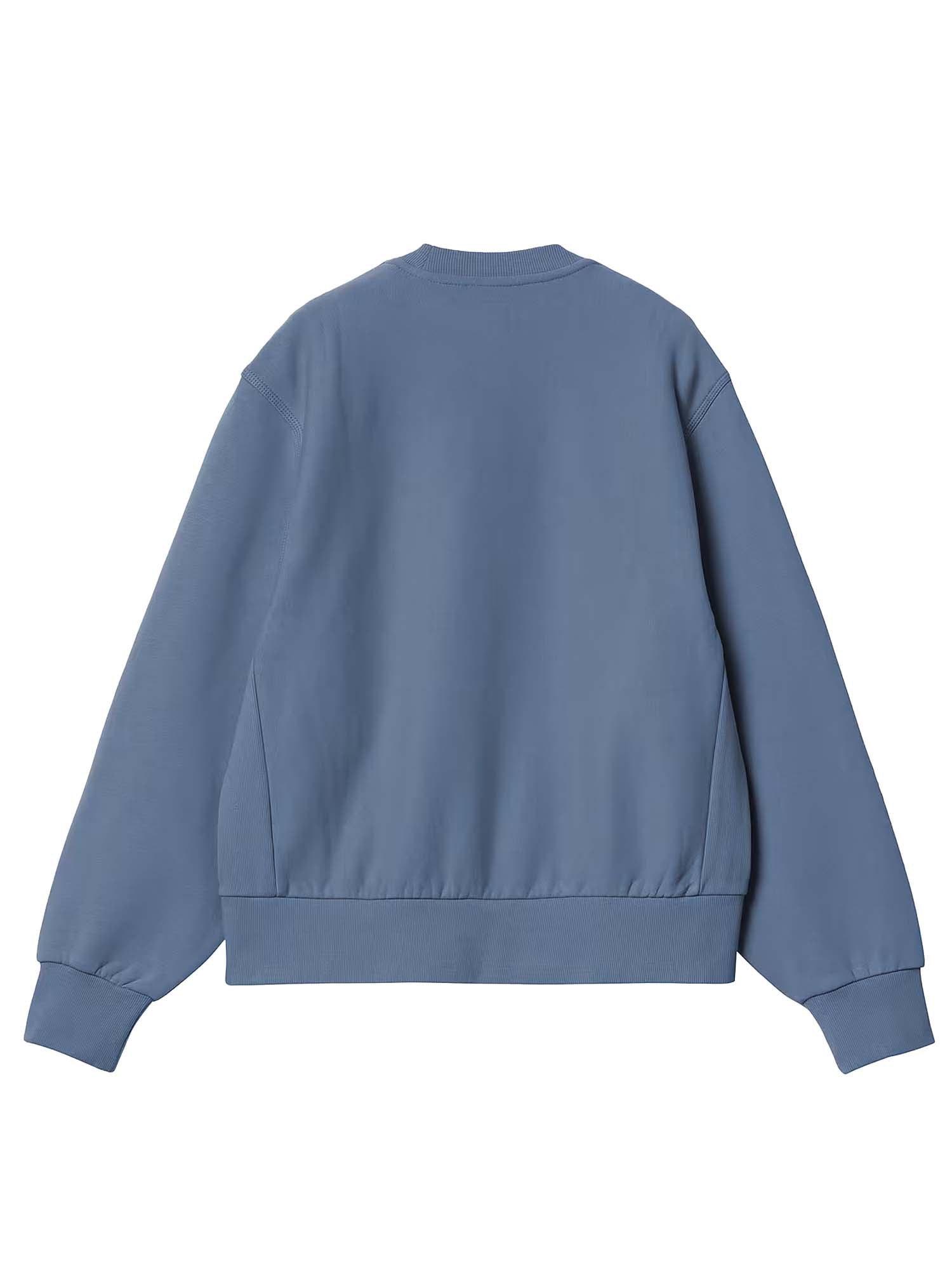 Carhartt Wip W' American Script Sweatshirt Azzurro