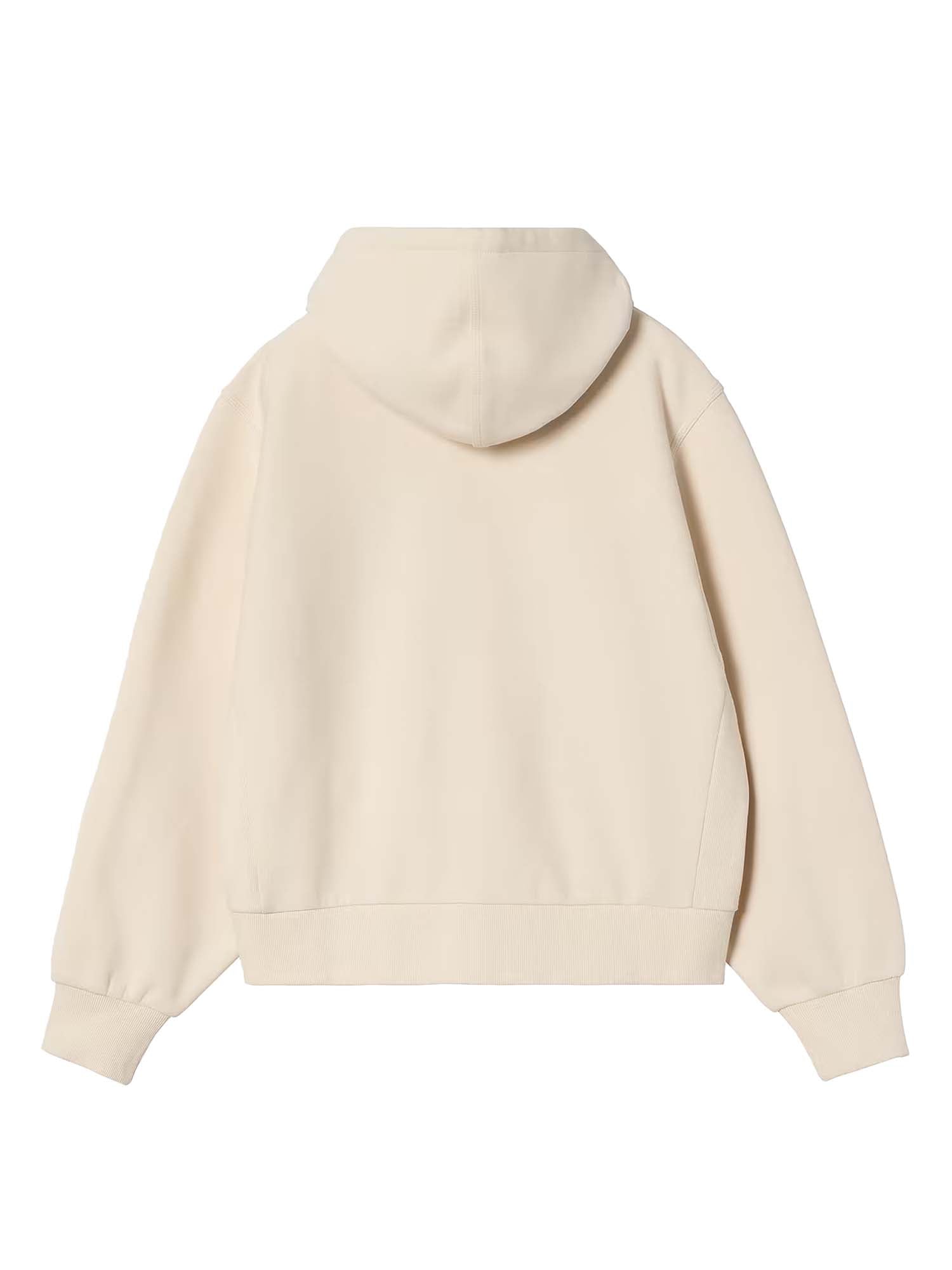 Carhartt Wip W' Hooded American Script Jacket Bianco