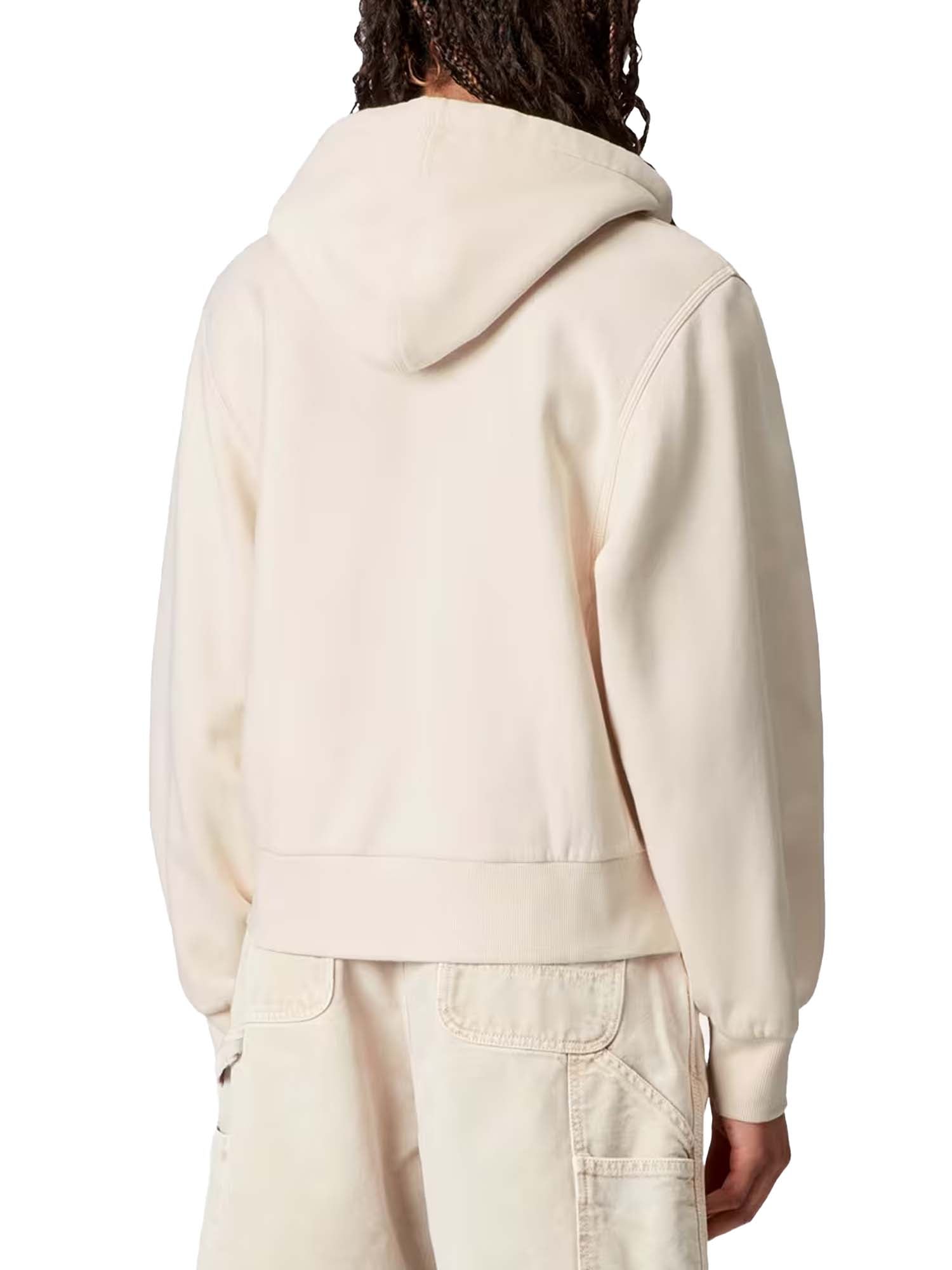 Carhartt Wip W' Hooded American Script Jacket Bianco