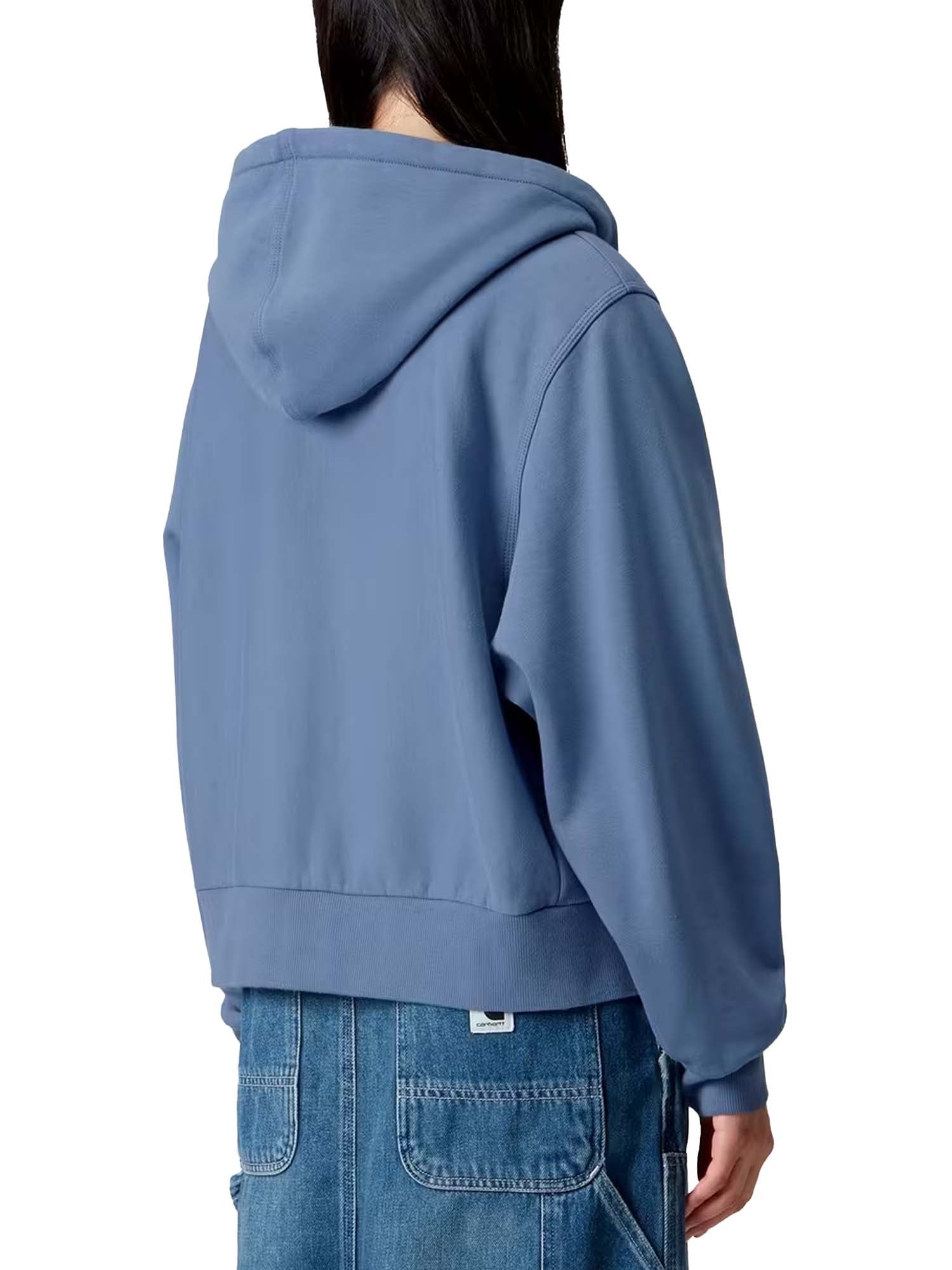 Carhartt Wip W' Hooded American Script Jacket Azzurro