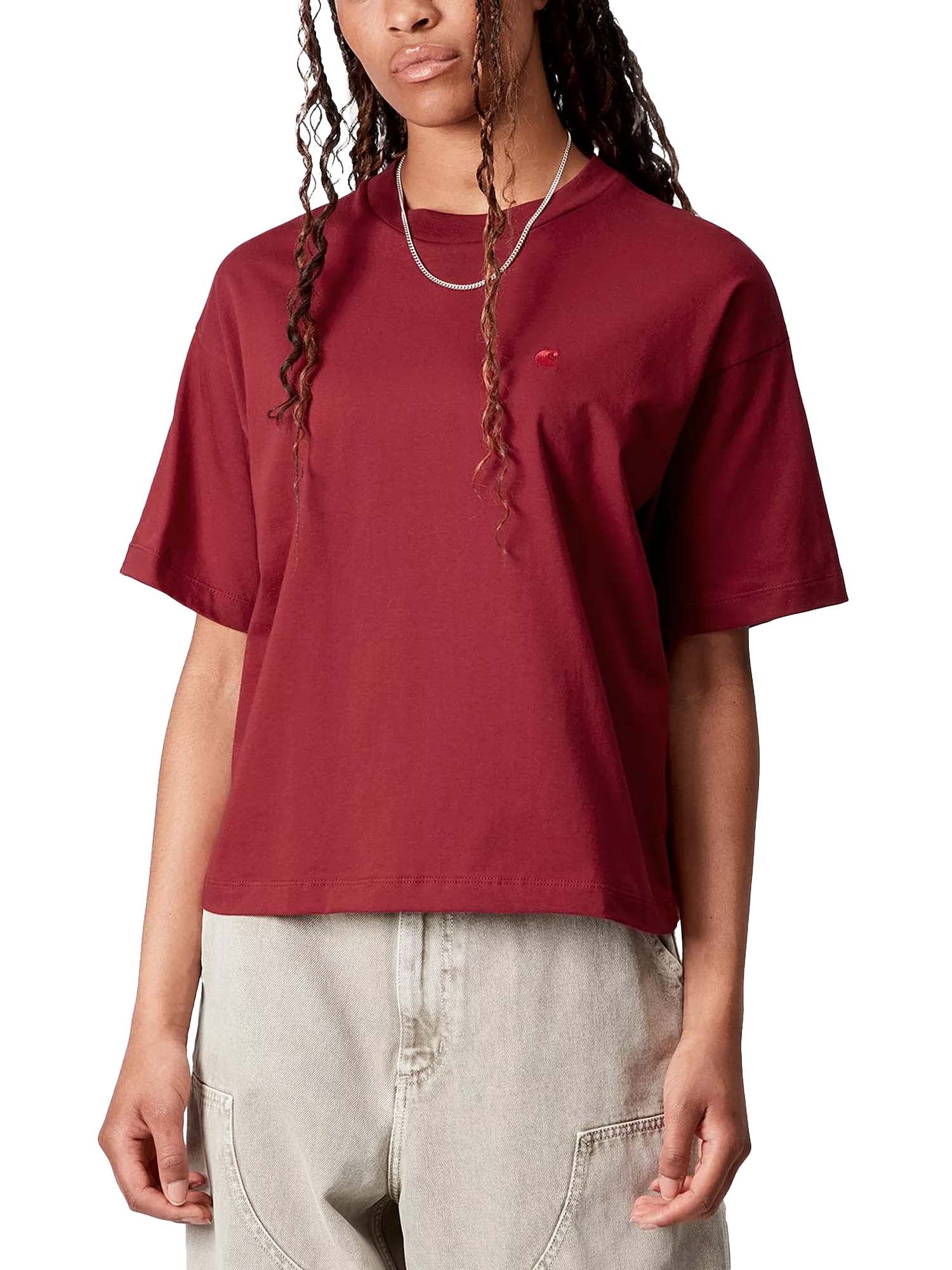 Carhartt Wip W' S/S Chester T-Shirt Rosso