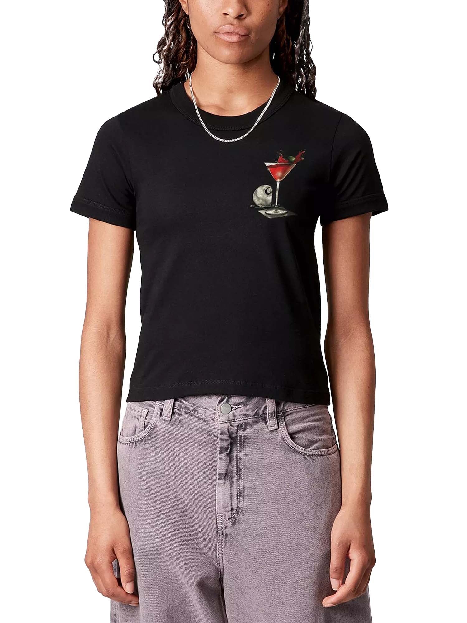 Carhartt Wip W' S/S Jake Garcia T-Shirt Nero