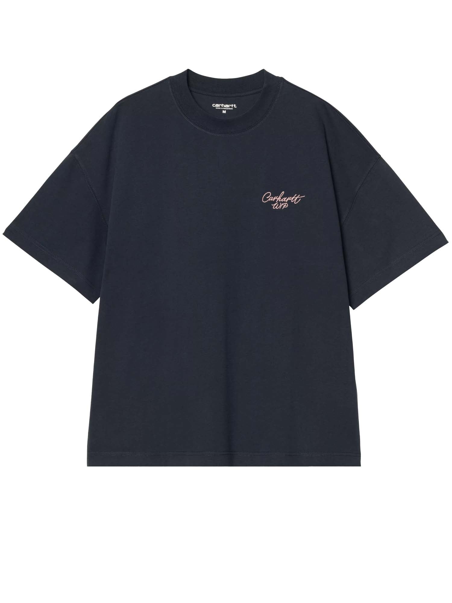 Carhartt Wip S/S Signature Script T-Shirt Blu