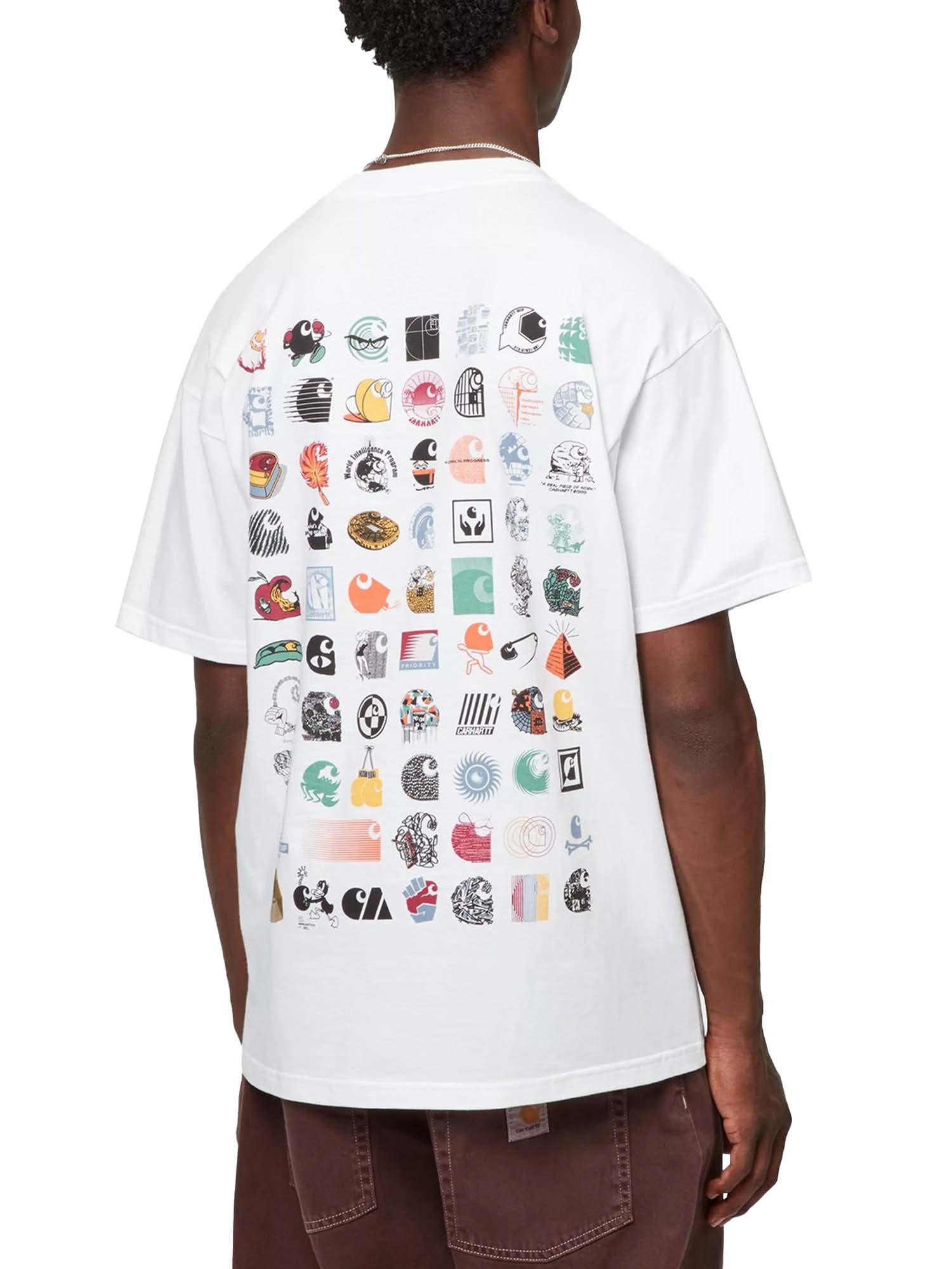 Carhartt Wip S/S C Logo Archive T-Shirt Bianco