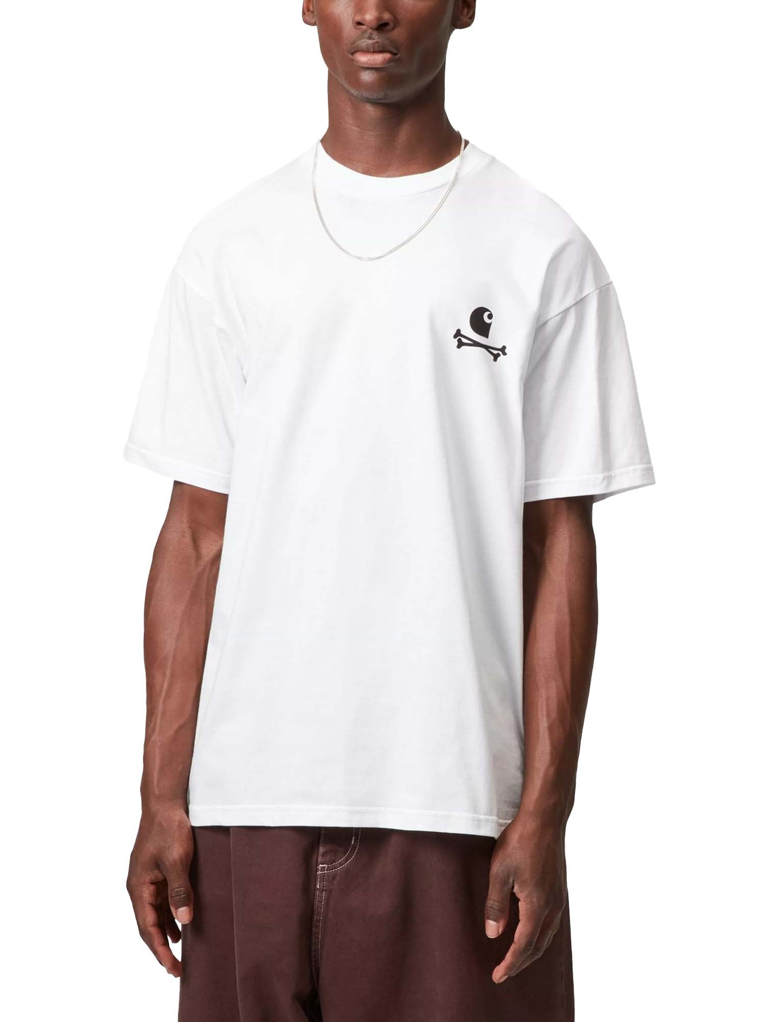 Carhartt Wip S/S C Logo Archive T-Shirt Bianco