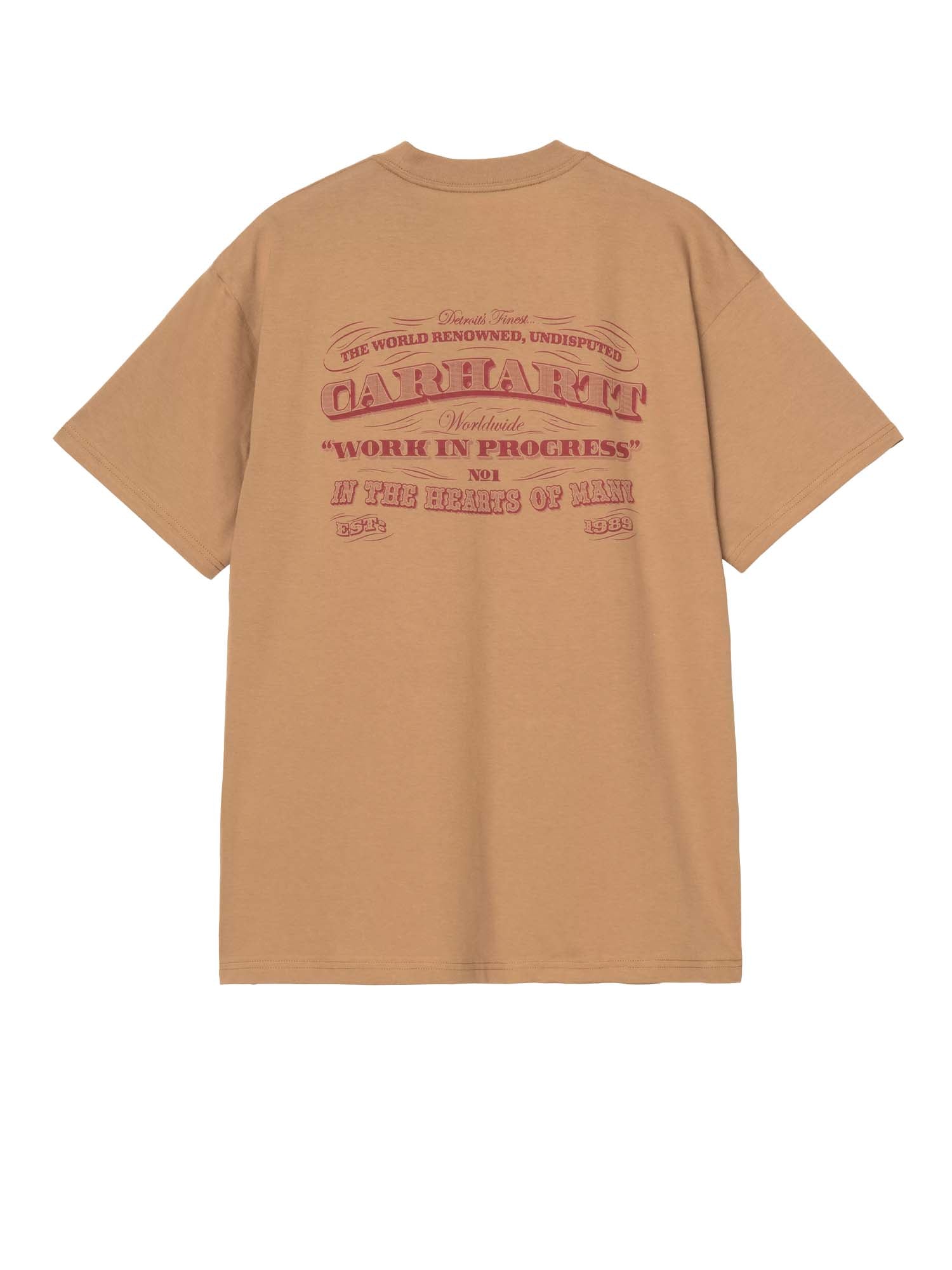 Carhartt Wip S/S 3 One 3 T-Shirt Beige