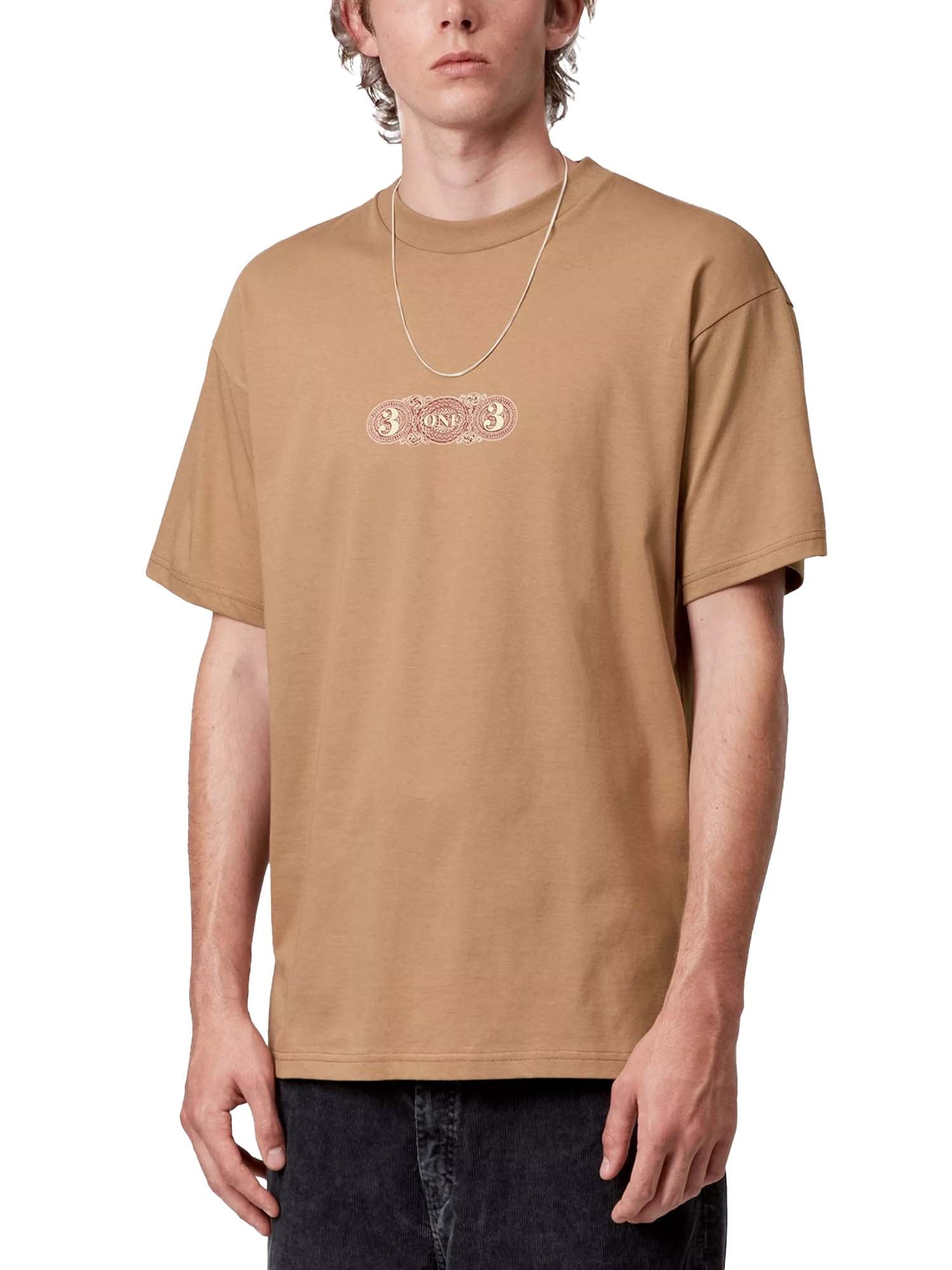 Carhartt Wip S/S 3 One 3 T-Shirt Beige