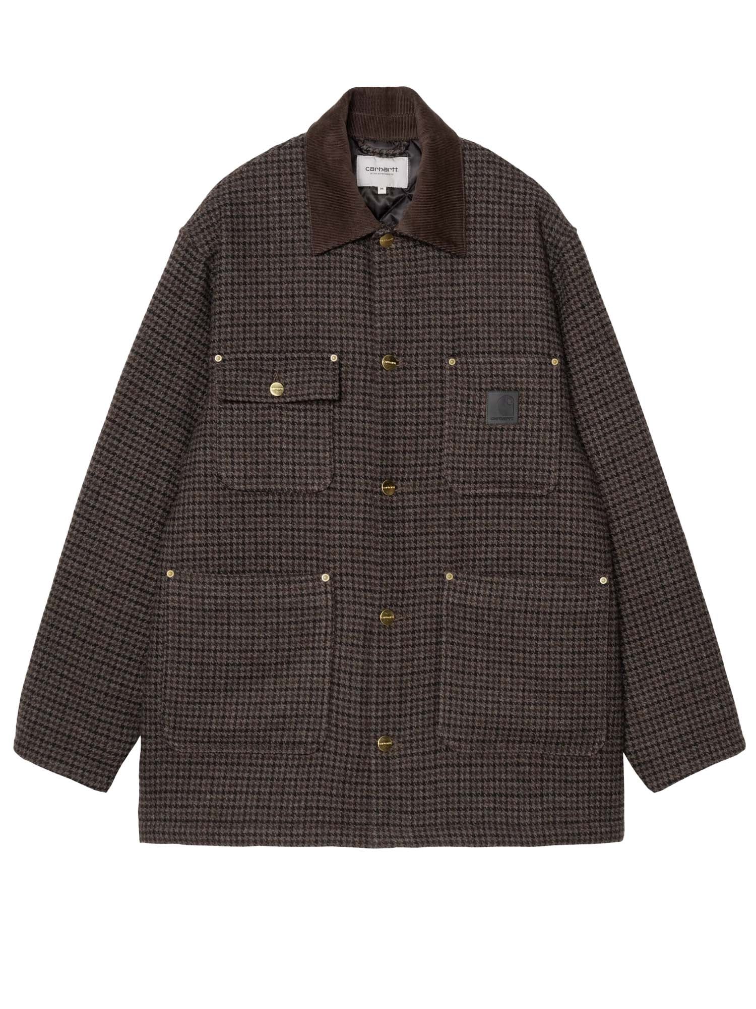 Carhartt Wip Lowis Chore Coat Marrone