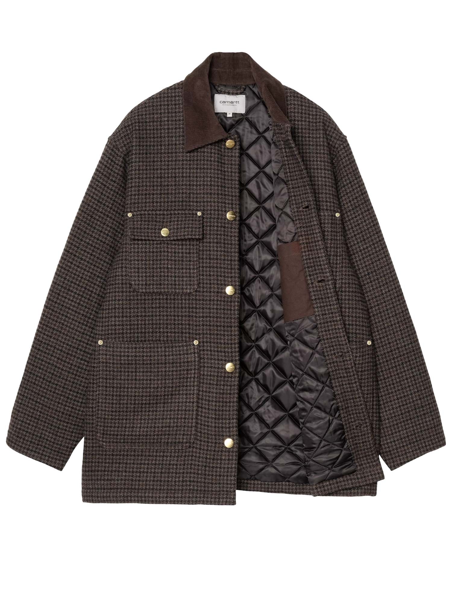 Carhartt Wip Lowis Chore Coat Marrone