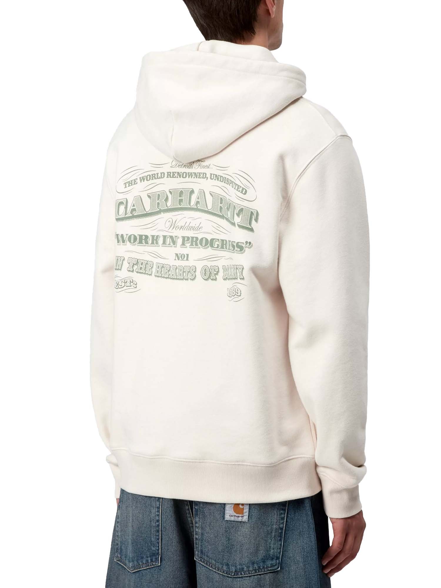 Carhartt Wip Hooded 3 One 3 Sweatshirt Bianco