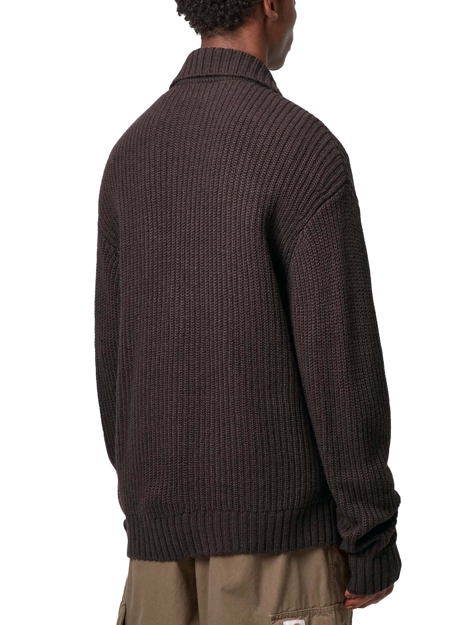 Carhartt Wip Chore Knit Jacket Marrone