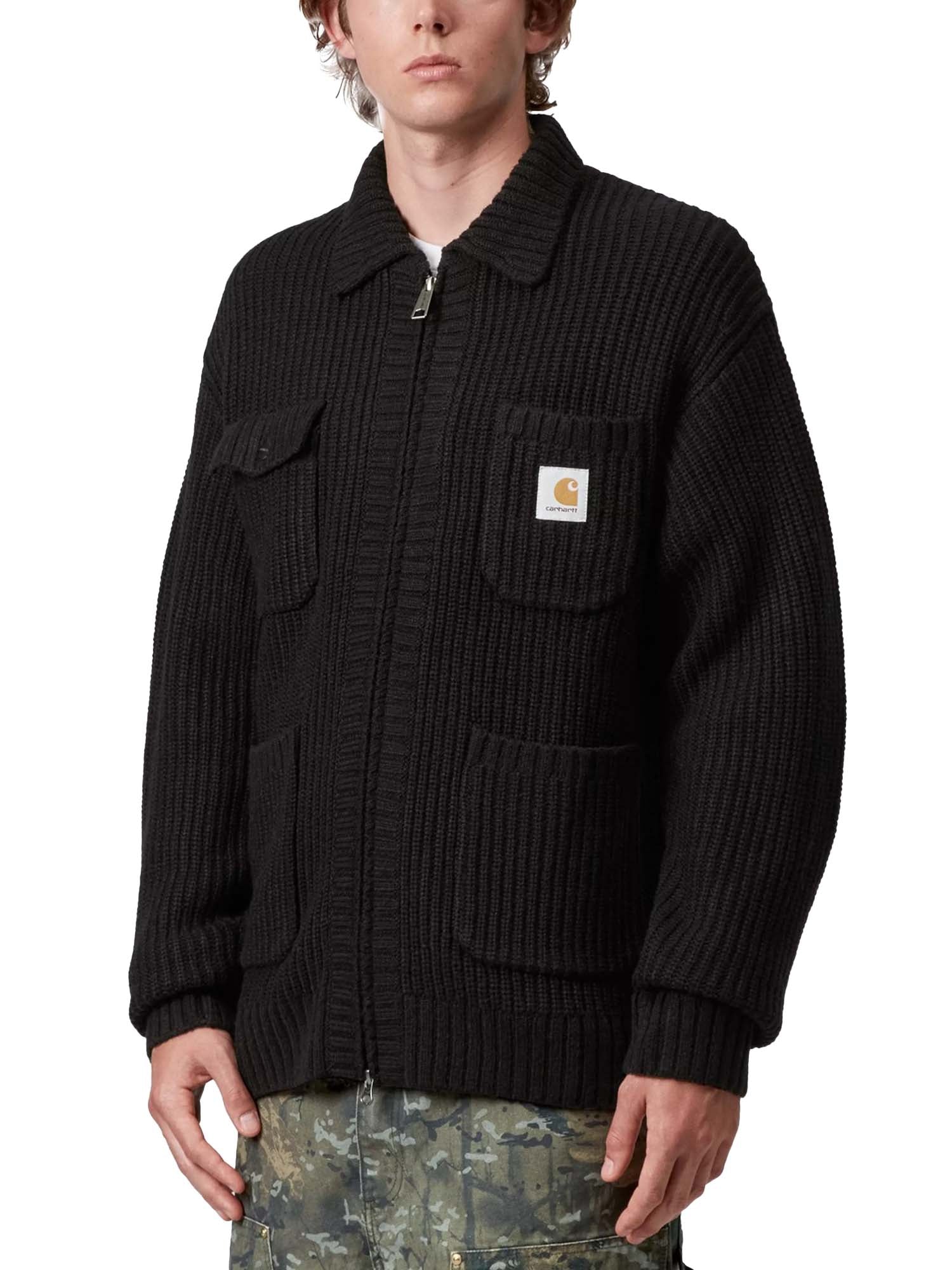 Carhartt Wip Chore Knit Jacket Nero