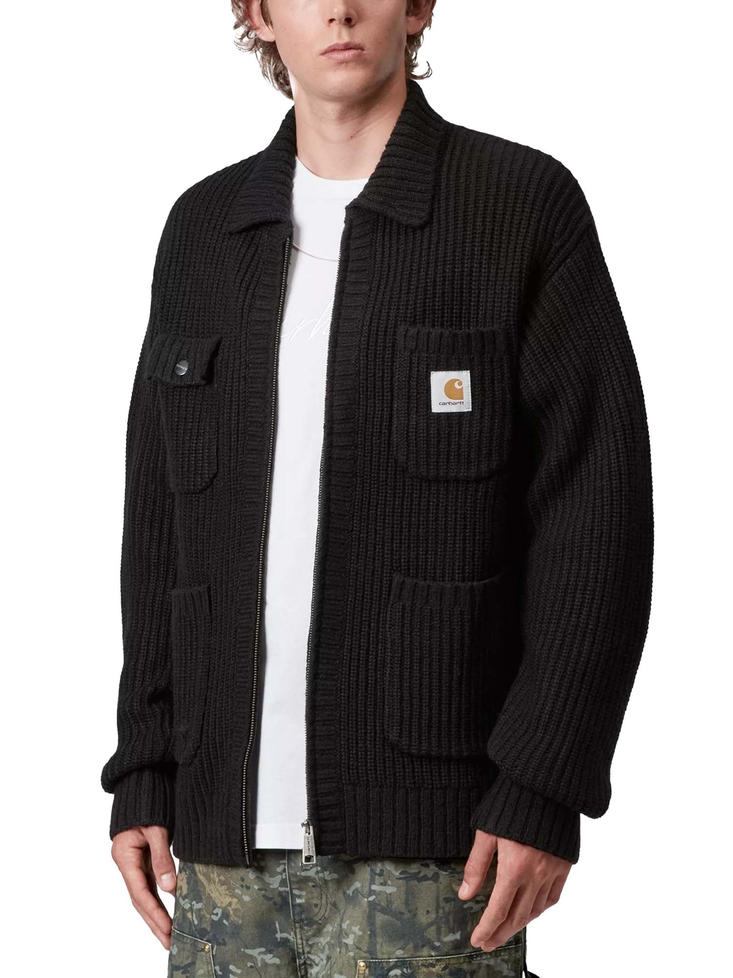 Carhartt Wip Chore Knit Jacket Nero