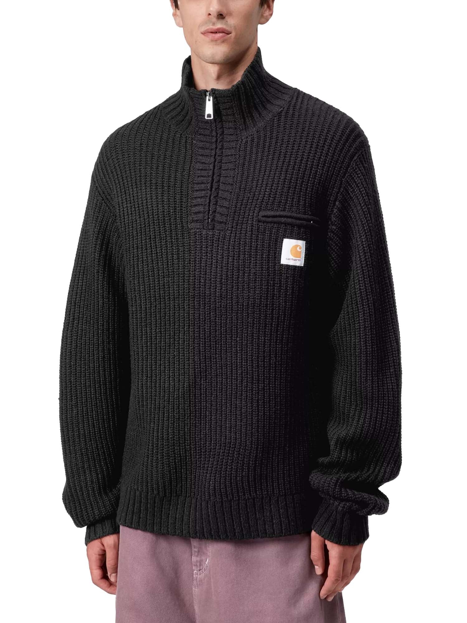 Carhartt Wip Detroit Half Zip Sweater Nero