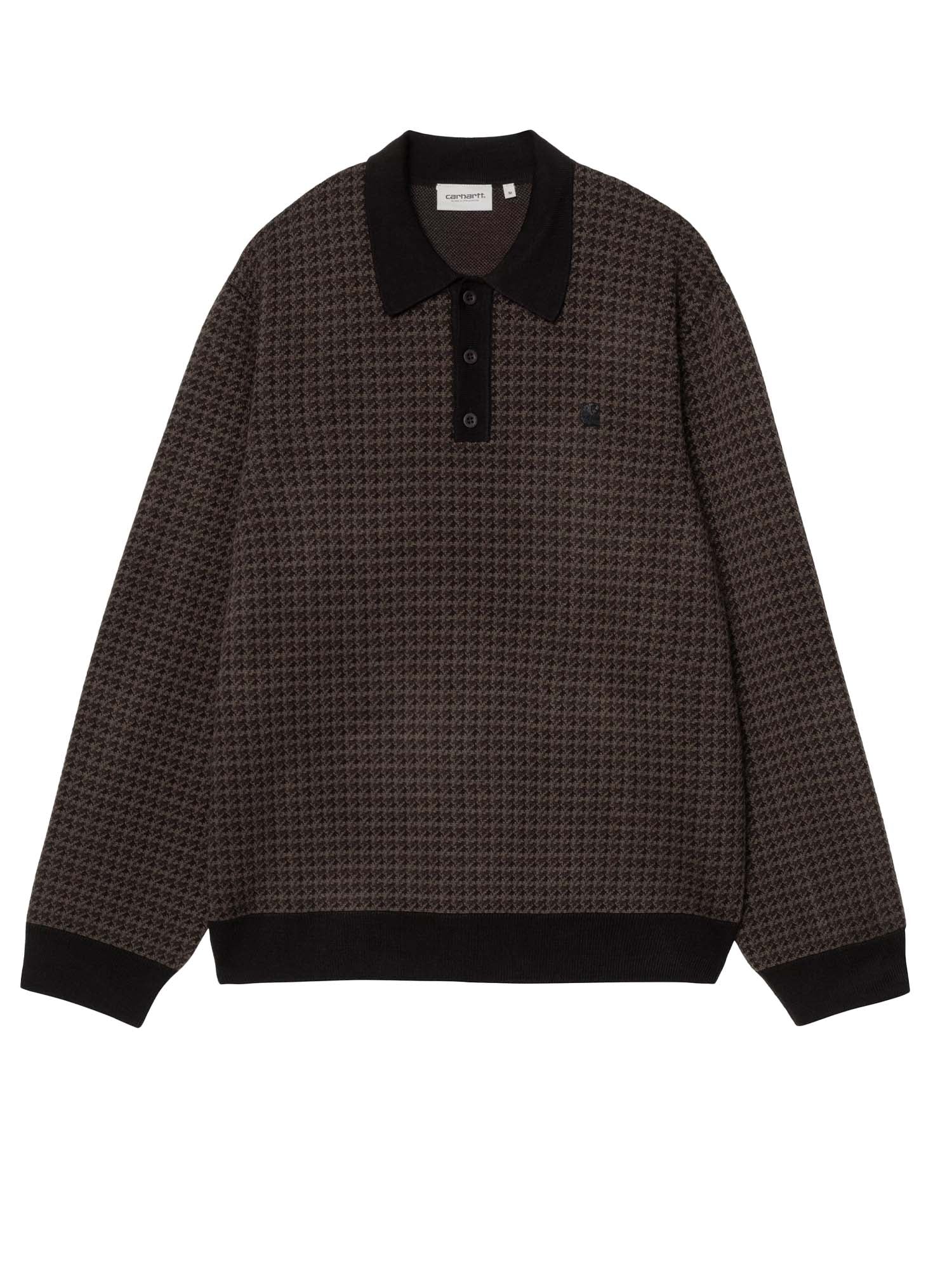 Carhartt Wip L/S Lowis Polo Marrone