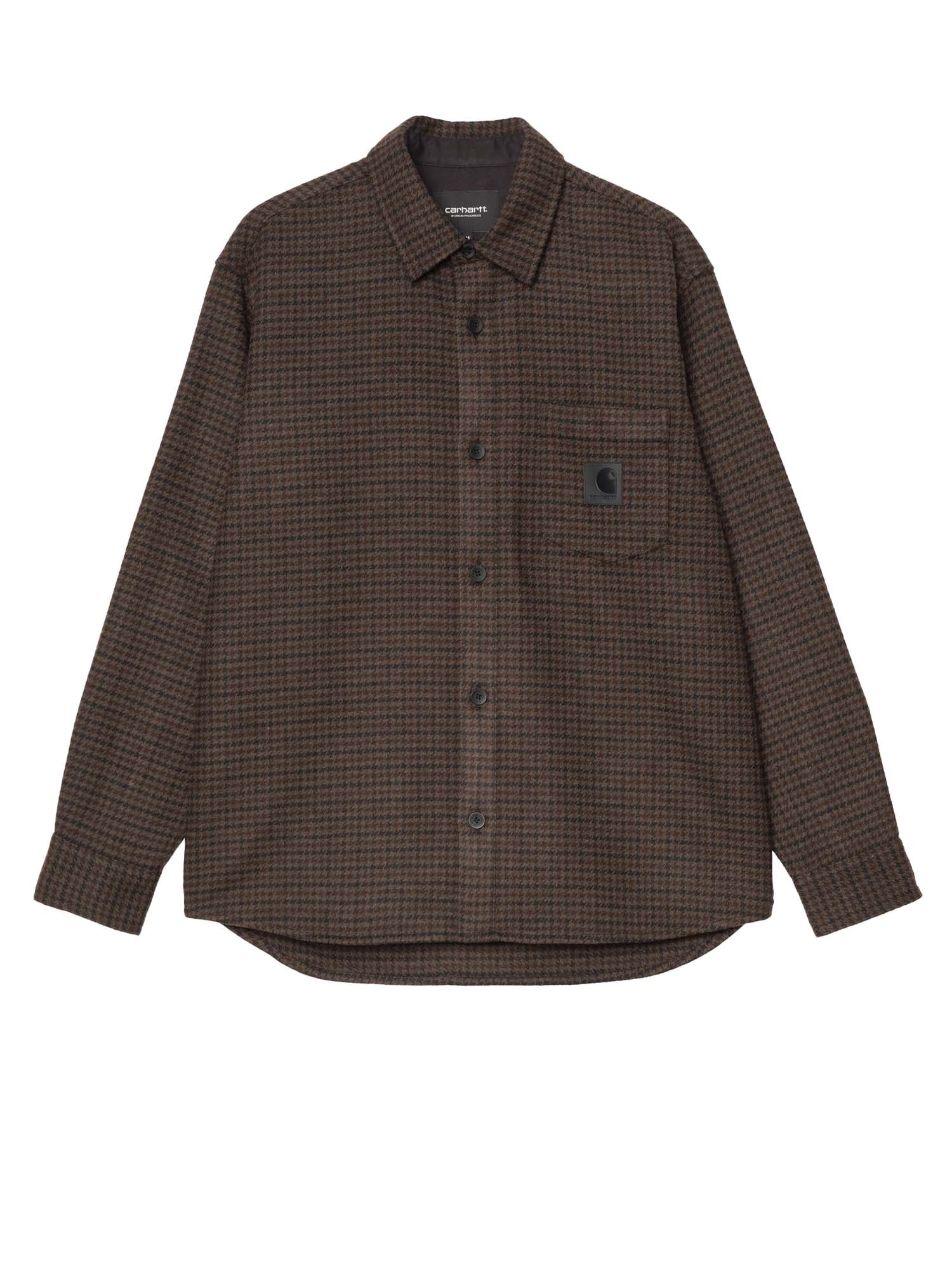 Carhartt Wip L/S Lowis Shirt Marrone