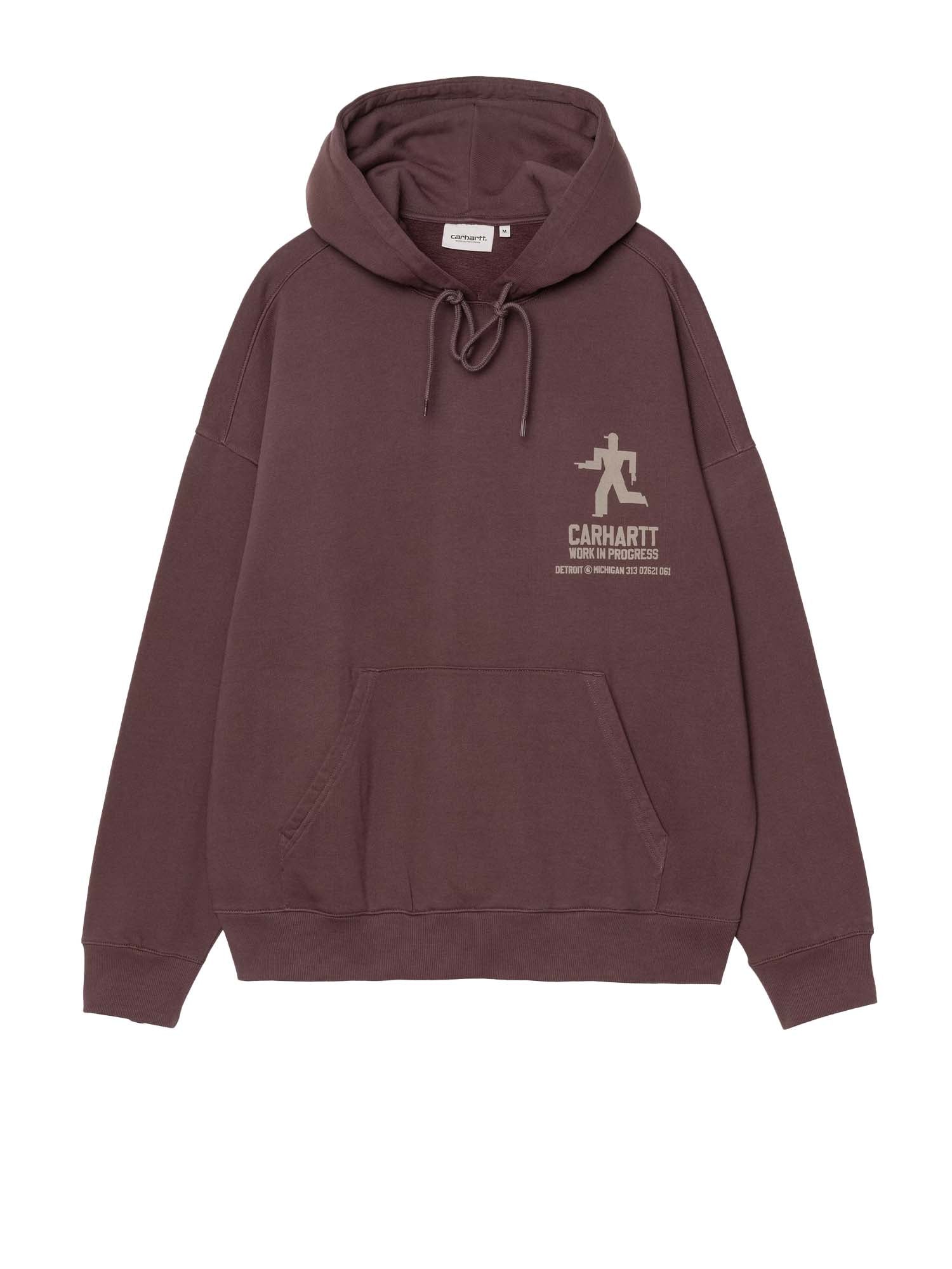 Carhartt Wip Hooded Distance Sweatshirt Marrone