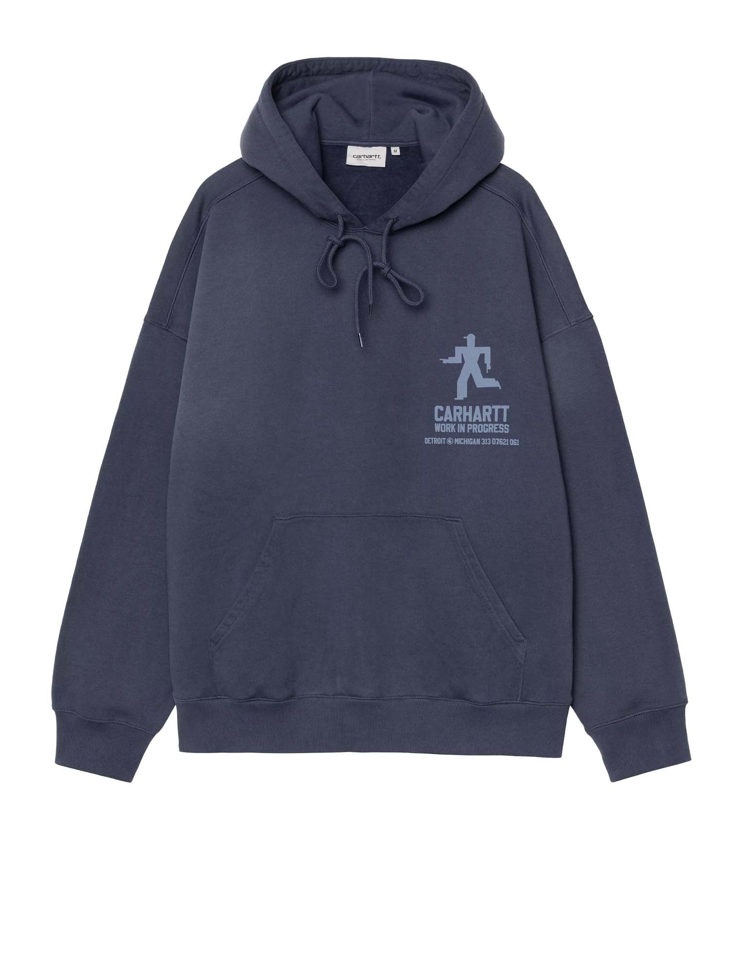 Carhartt Wip Hooded Distance Sweatshirt Blu