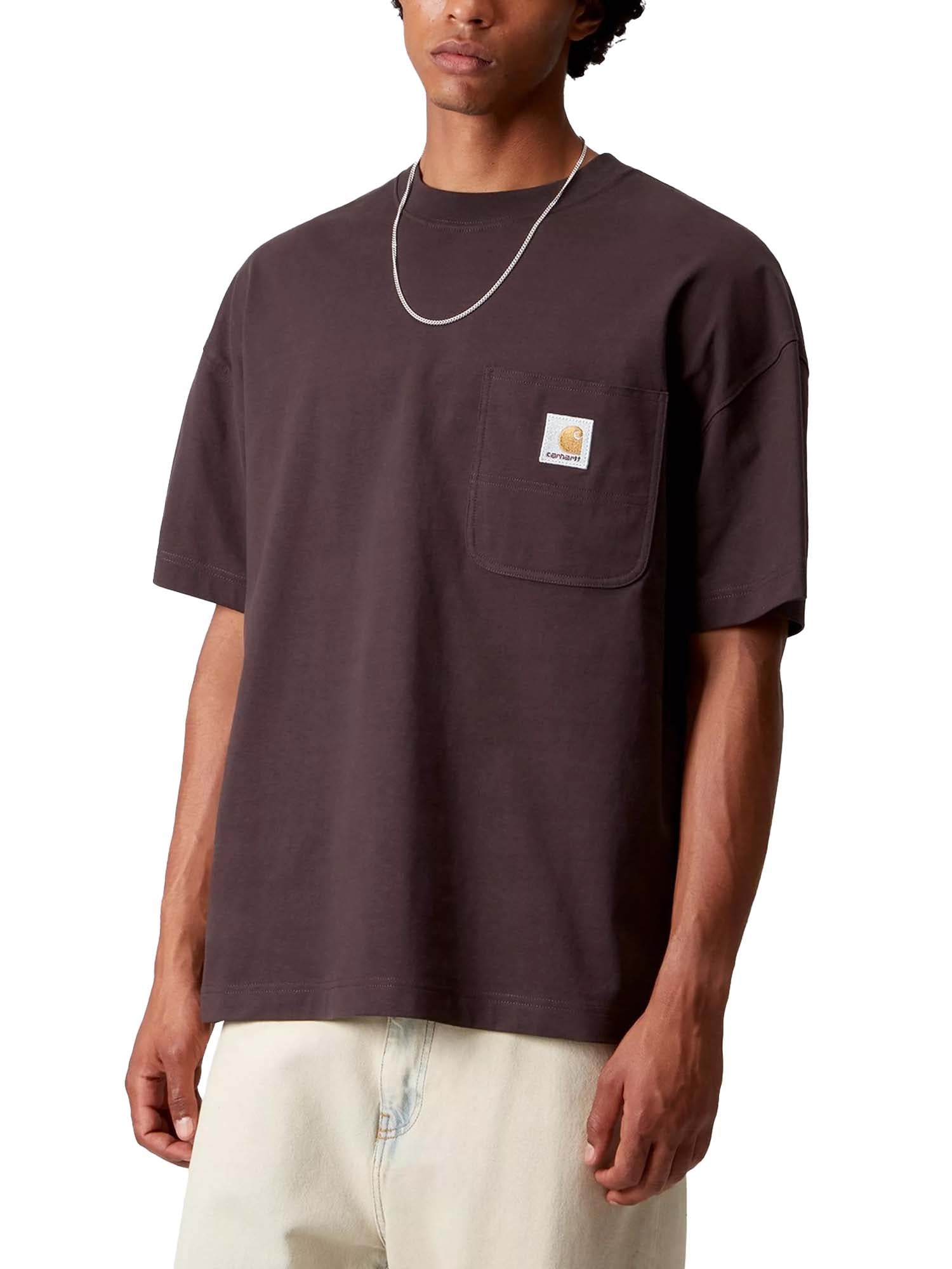 Carhartt Wip S/S Work Pocket T-Shirt Marrone