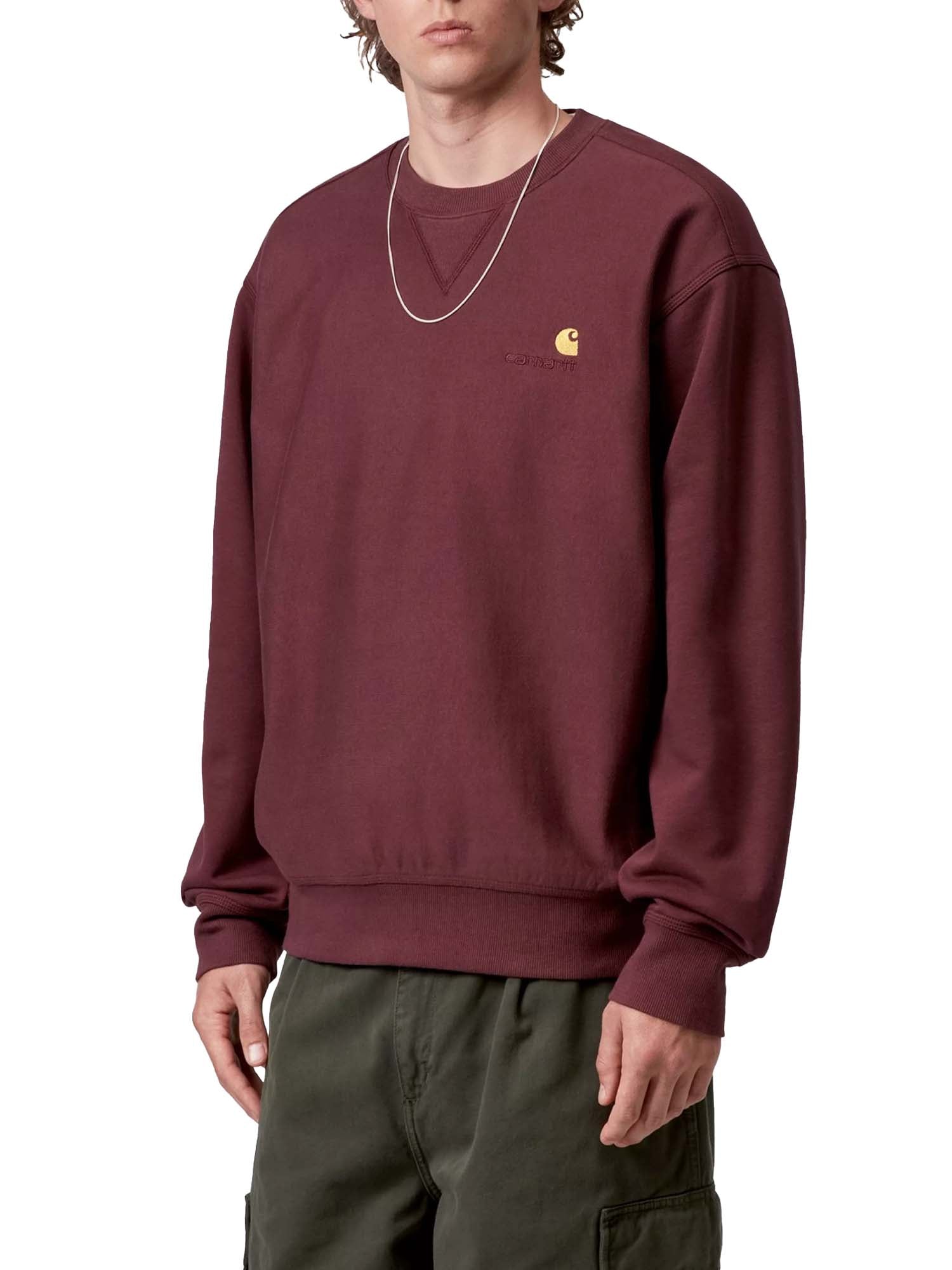 Carhartt Wip American Script Sweatshirt Bordeaux