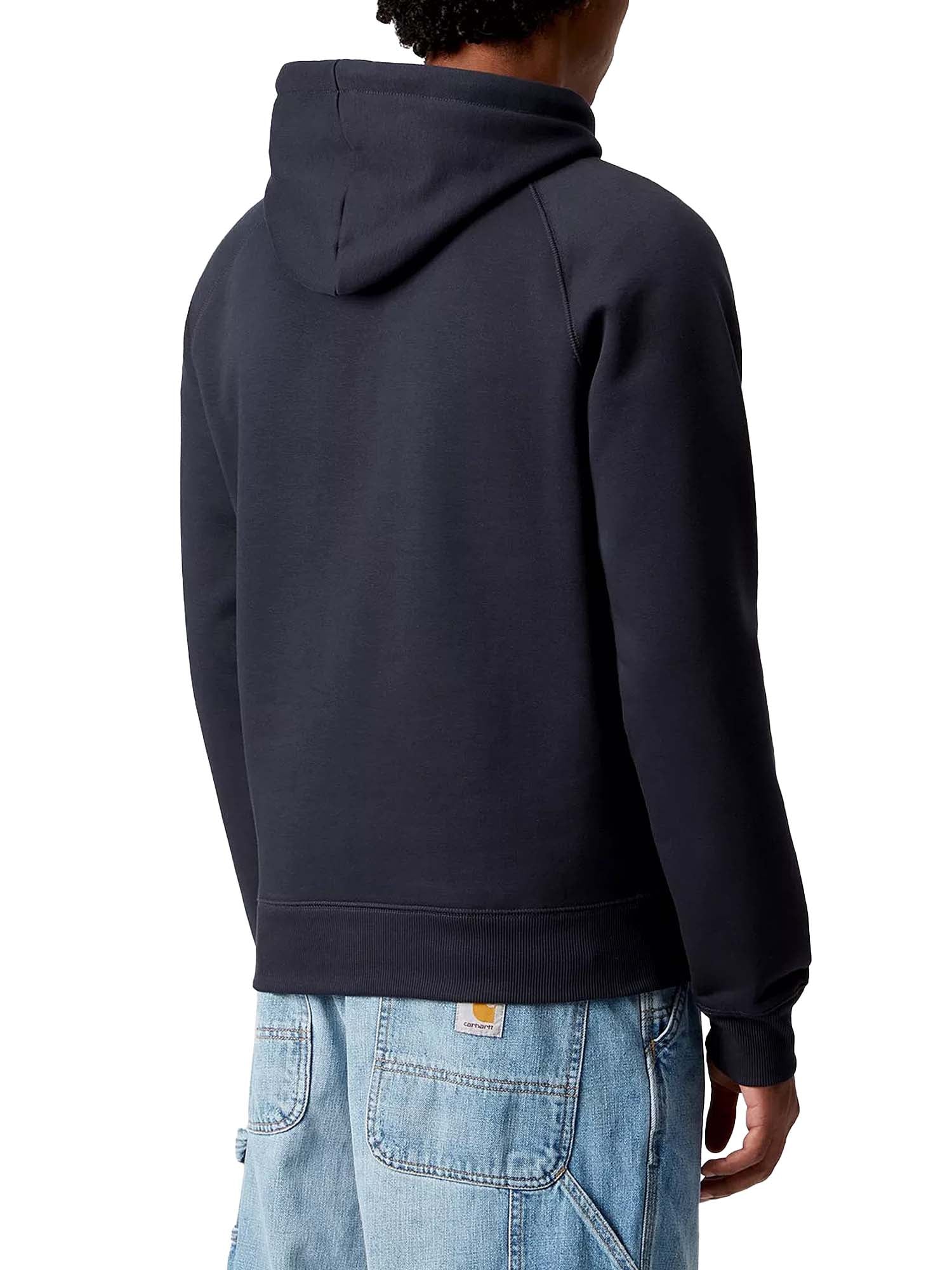 Carhartt Wip Hooded Chase Sweatshirt Blu