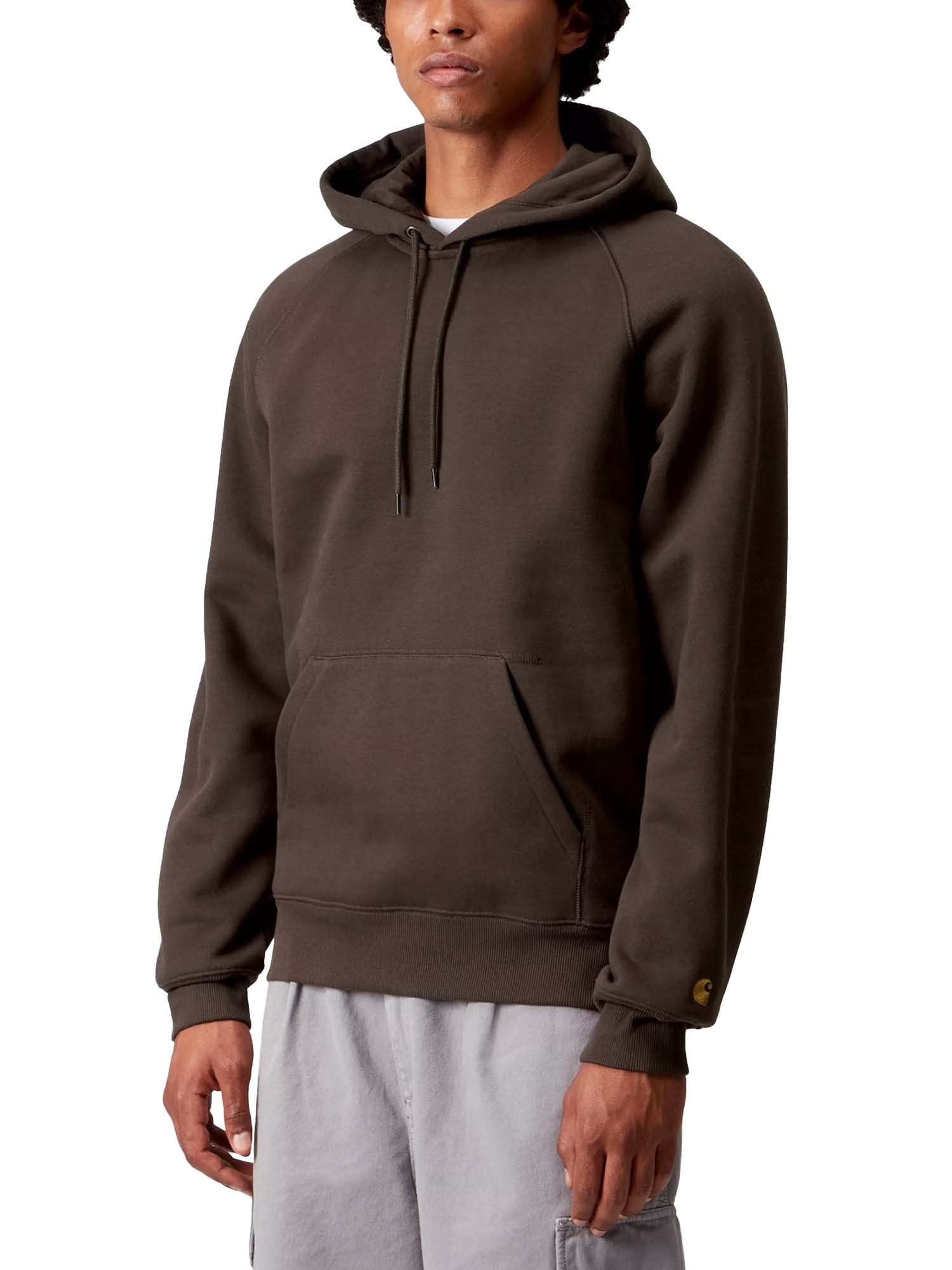 Carhartt Wip Hooded Chase Sweatshirt Marrone