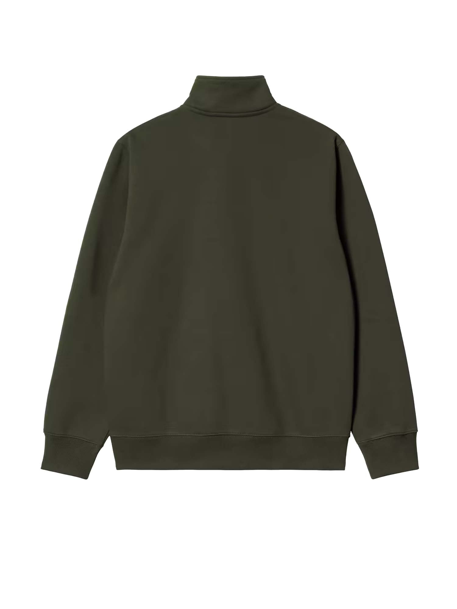 Carhartt Wip Chase Neck Zip Sweatshirt Verde