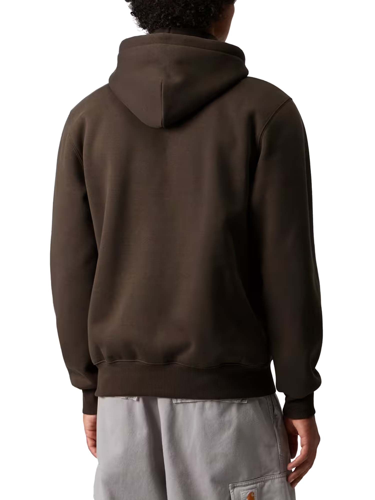 Carhartt Wip Hooded Carhartt Sweatshirt Marrone