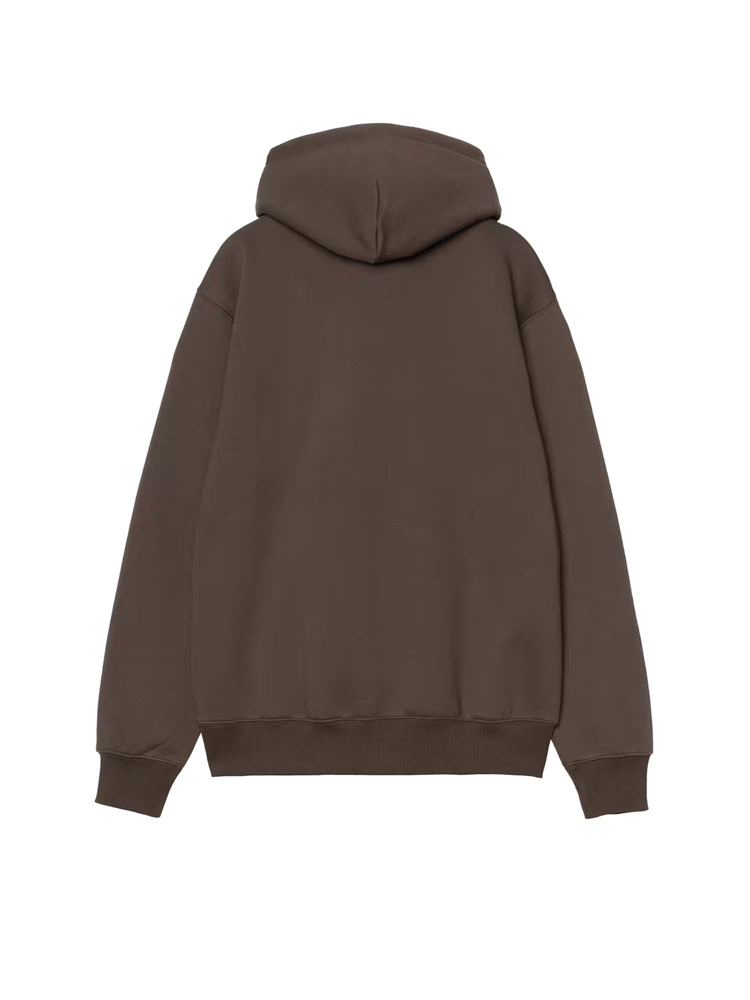 Carhartt Wip Hooded Carhartt Sweatshirt Marrone