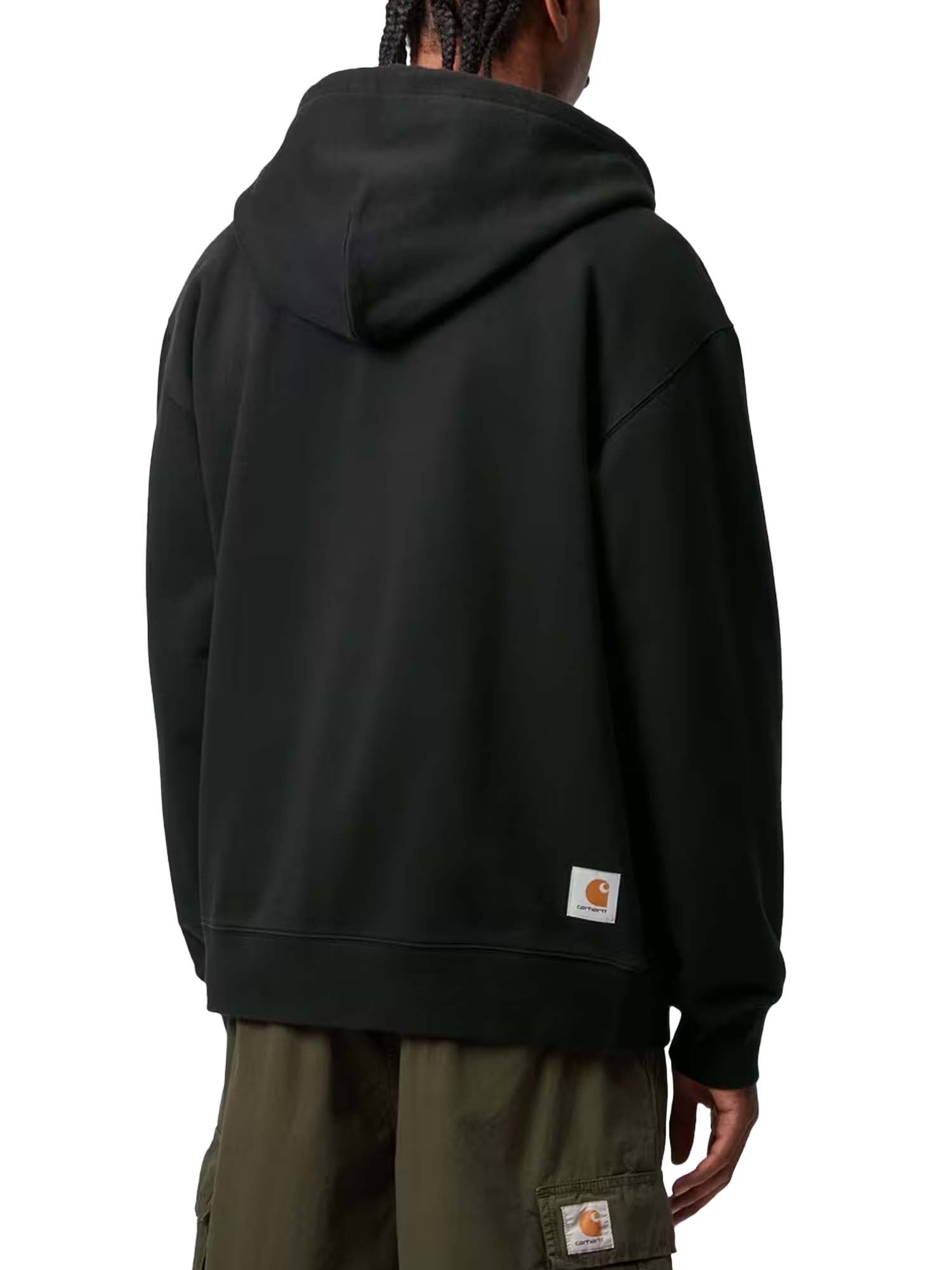 Carhartt Wip Hooded Mini Wip Sweat Jacket Nero