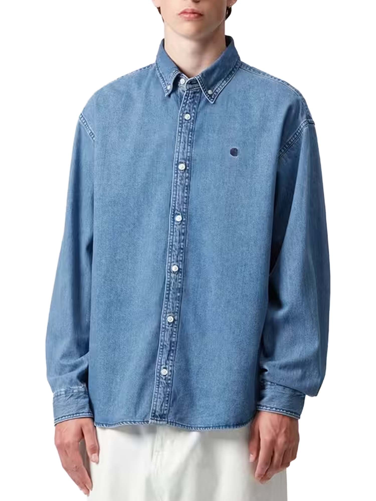 Carhartt Wip L/S Lucas Shirt Blu