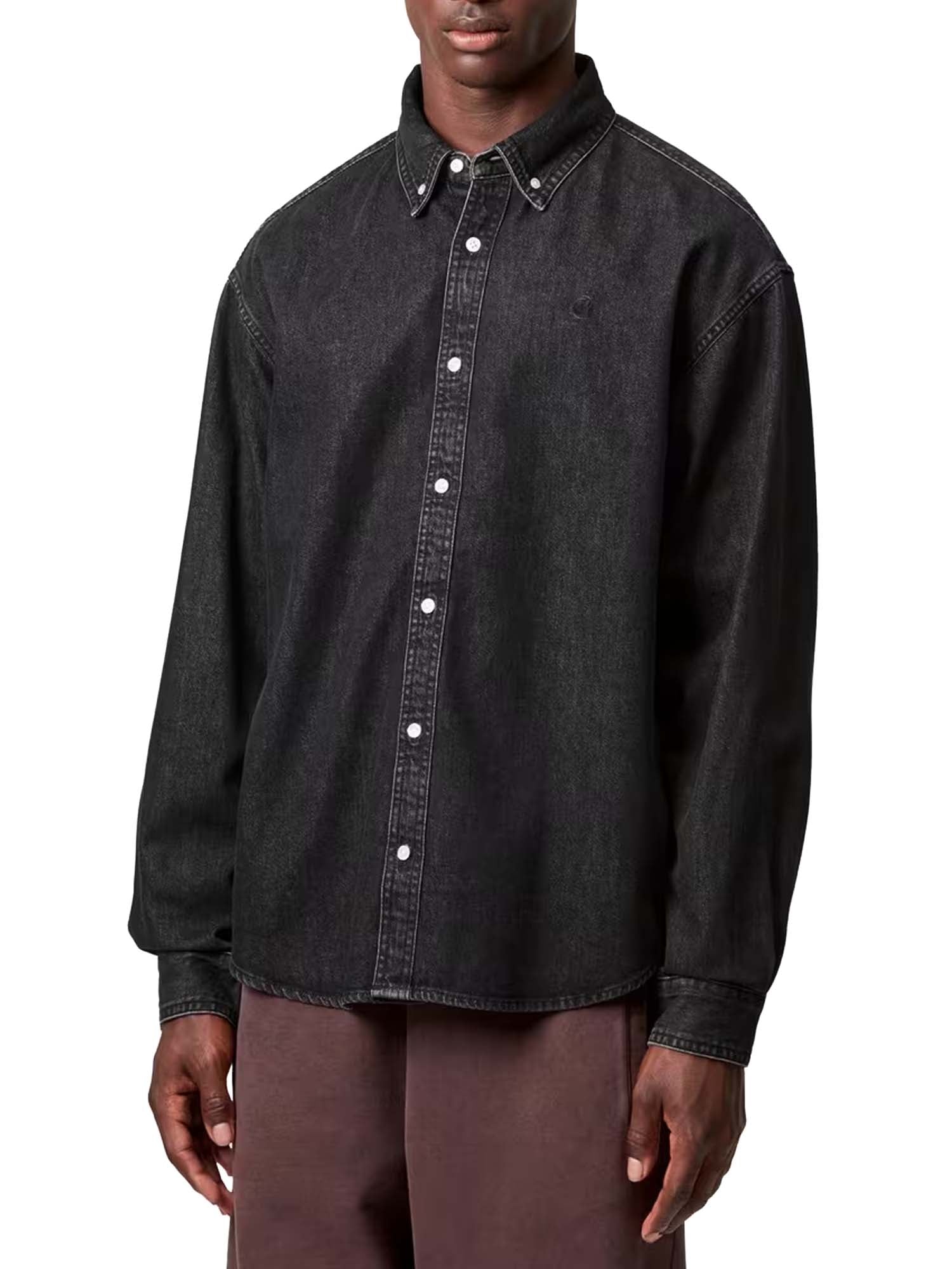 Carhartt Wip L/S Lucas Shirt Nero