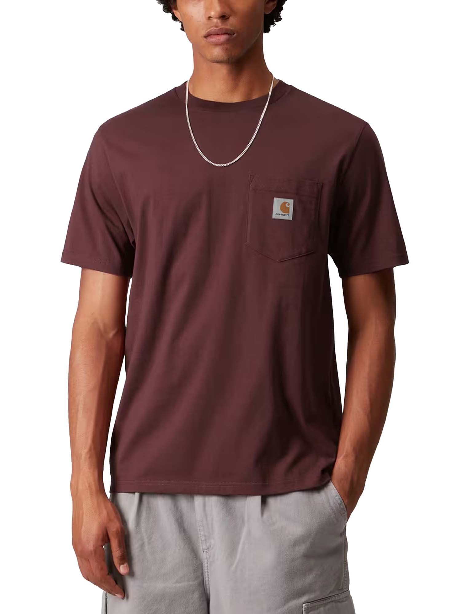 Carhartt Wip S/S Pocket T-Shirt Bordeaux