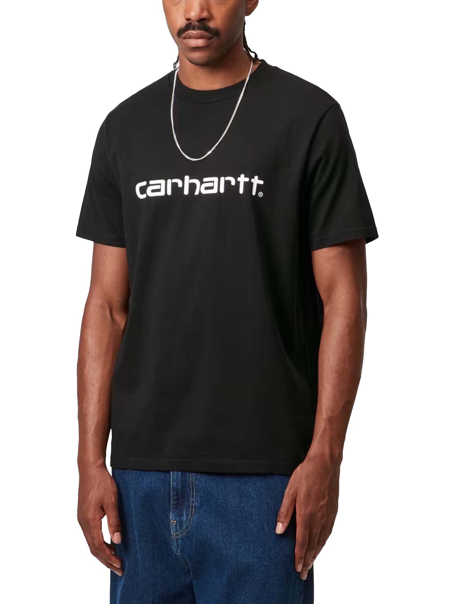 Carhartt Wip S/S Script T-Shirt Nero