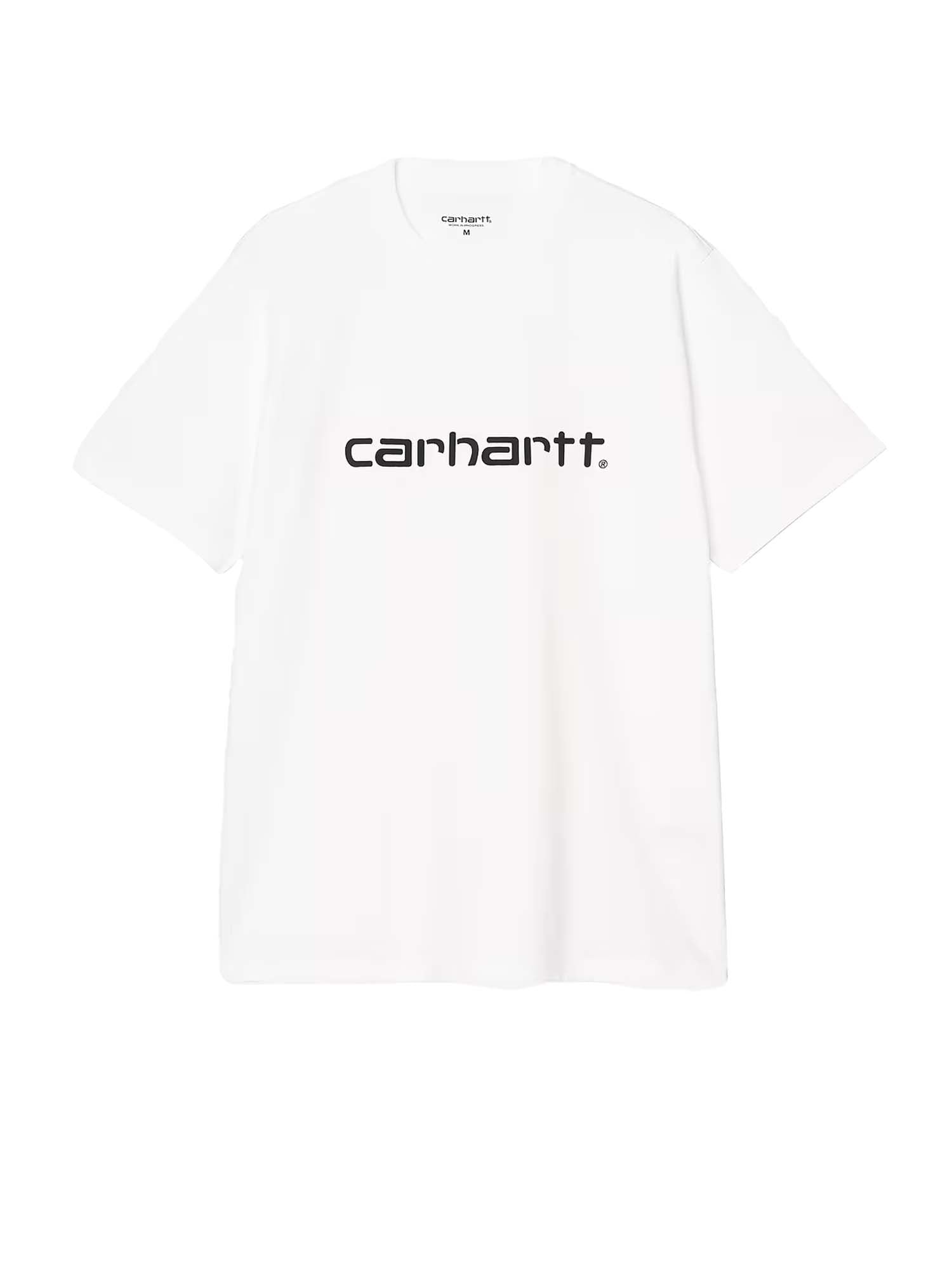Carhartt Wip S/S Script T-Shirt Bianco