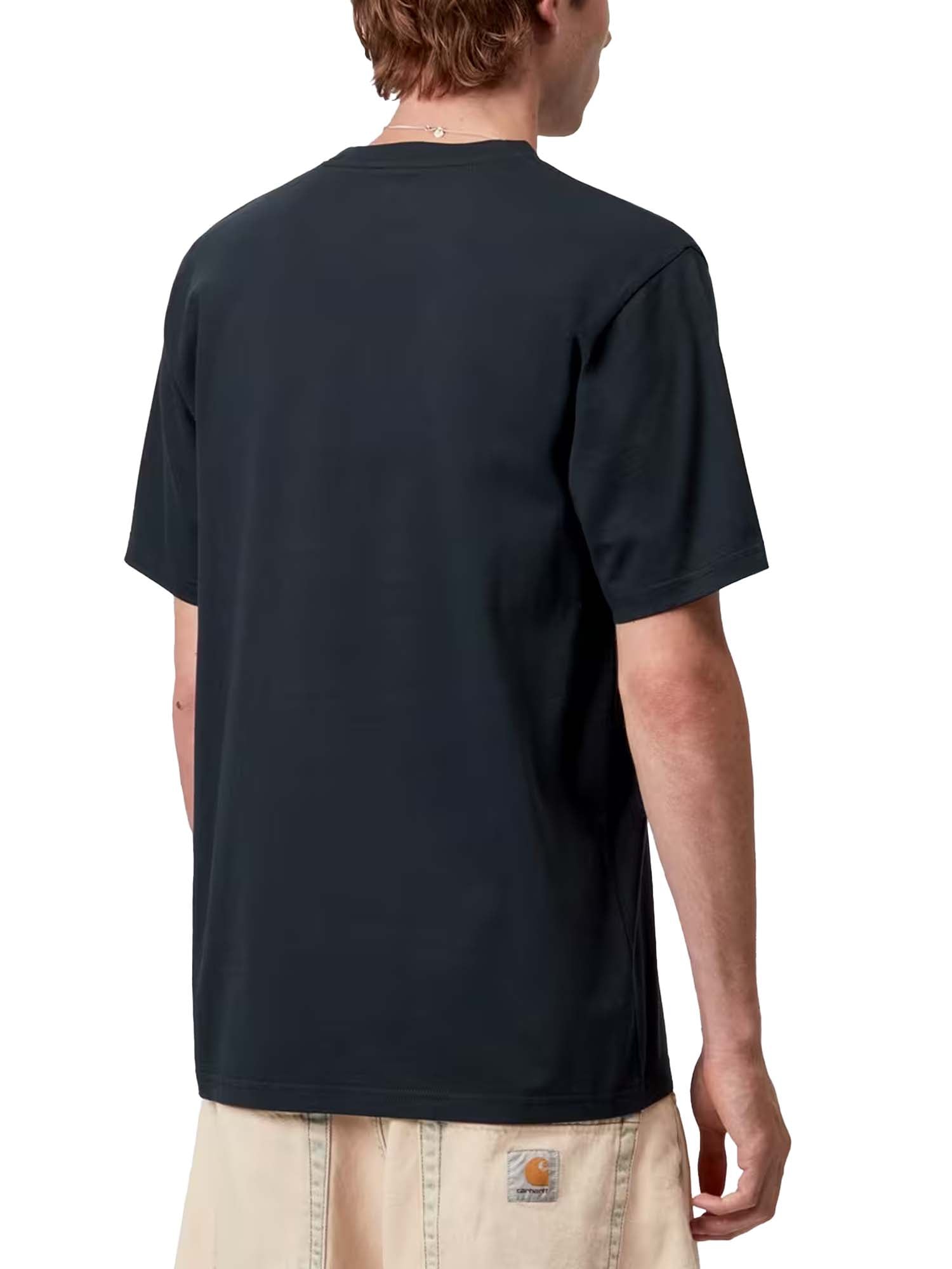 Carhartt Wip S/S Script T-Shirt Blu