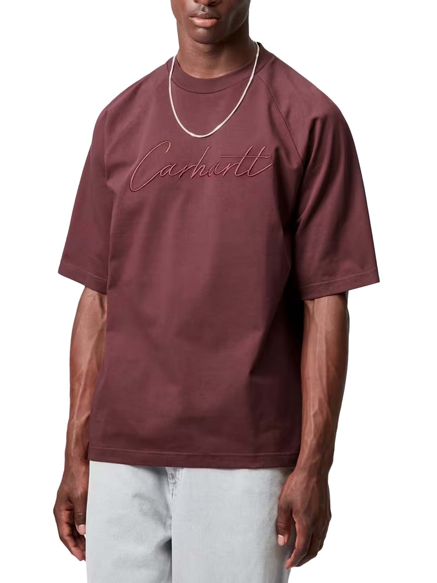 Carhartt Wip S/S Ray T-Shirt Bordeaux