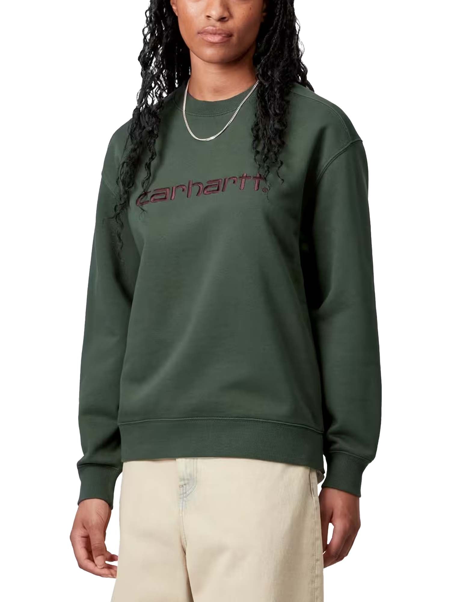 Carhartt Wip W' Carhartt Sweatshirt Verde