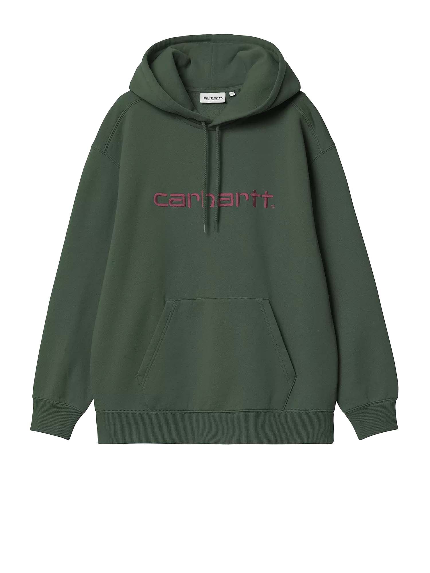 Carhartt Wip W' Hooded Carhartt Sweatshirt Verde
