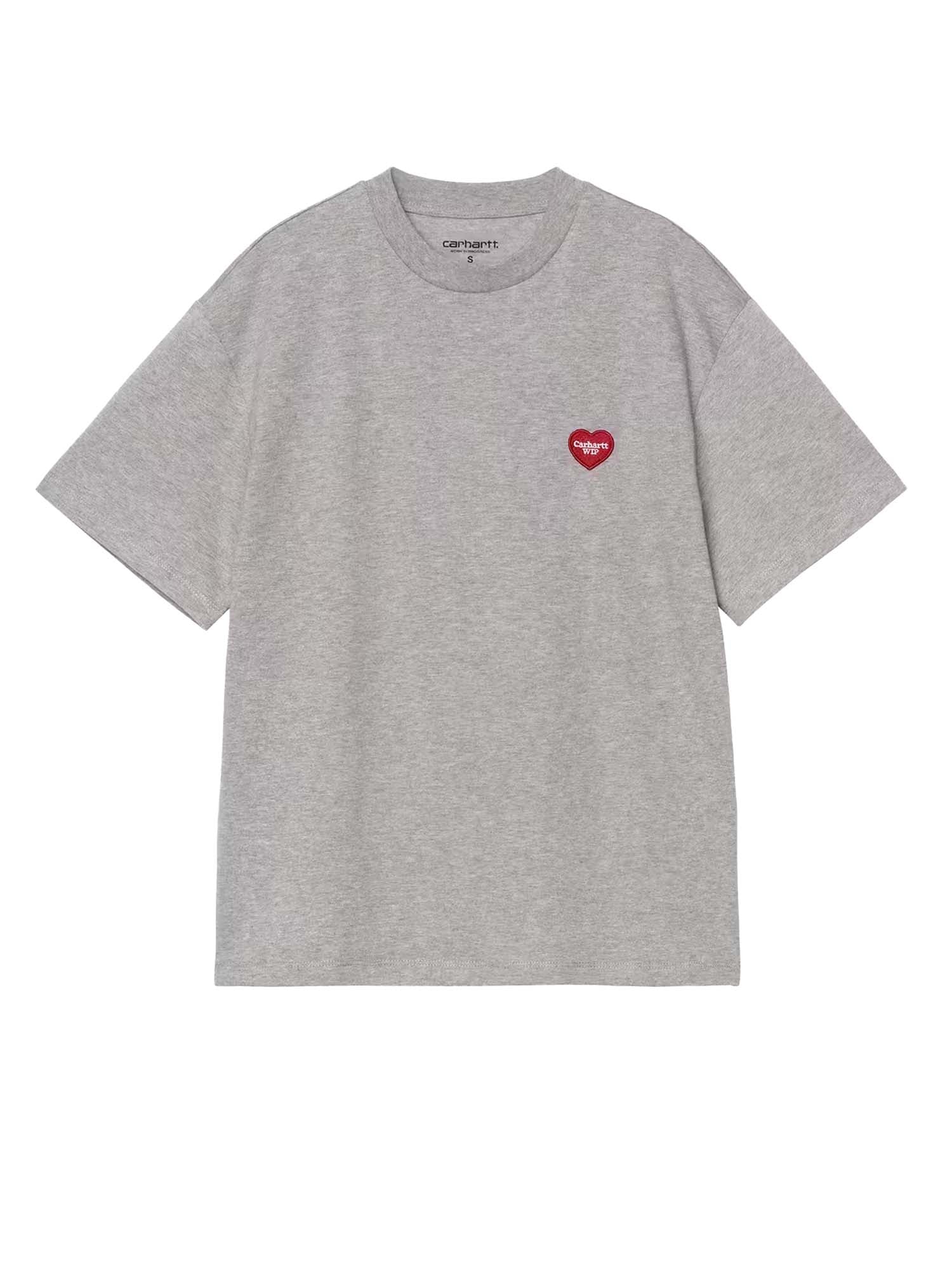 Carhartt Wip W' S/S Heart Patch T-Shirt Grigio
